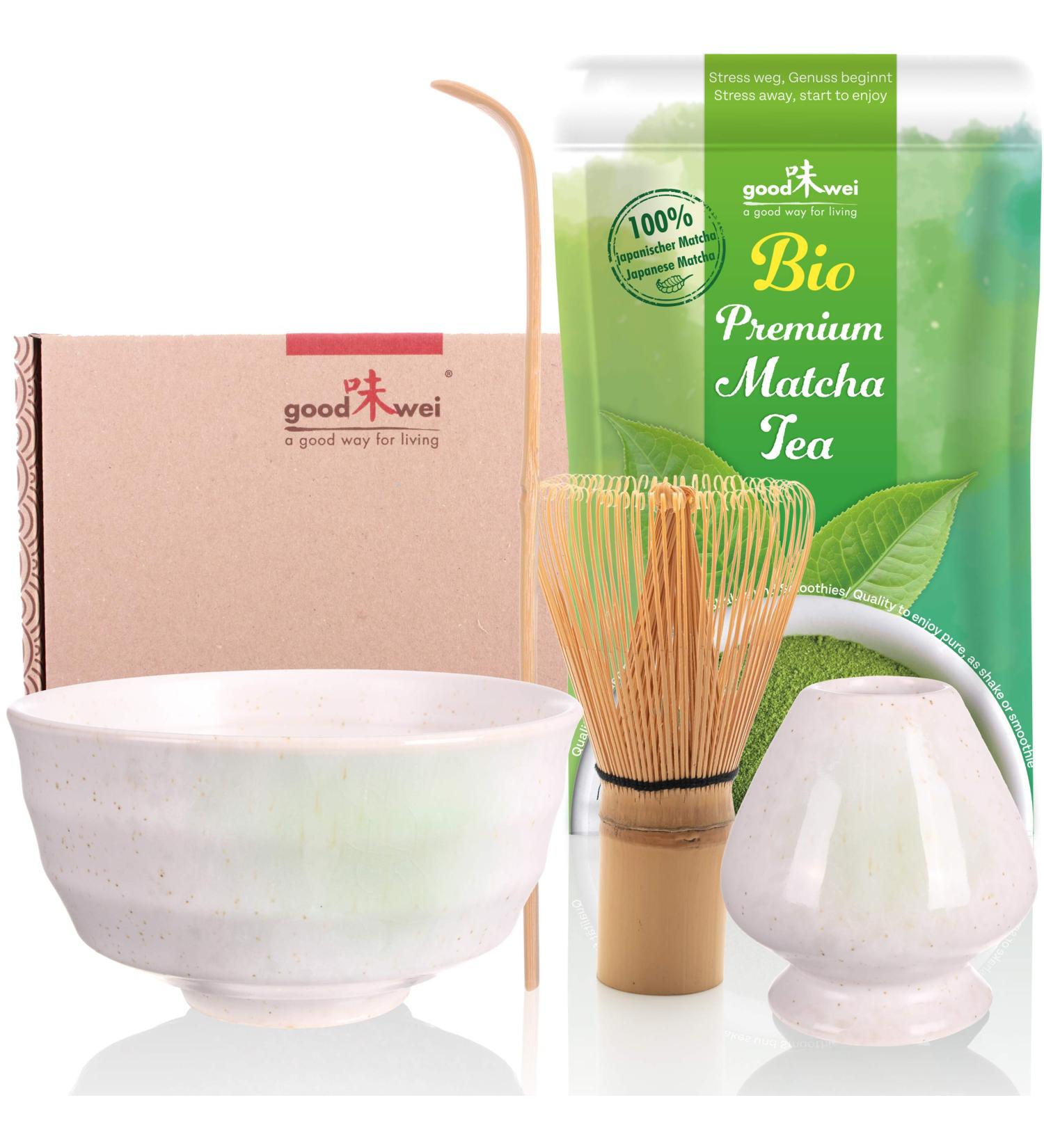 Premium Organic Matcha Complete Set - Authentic Shiro Matcha Tea for Ultimate Wellness | Global Shipping Available - Buy Online on GoSupps.com