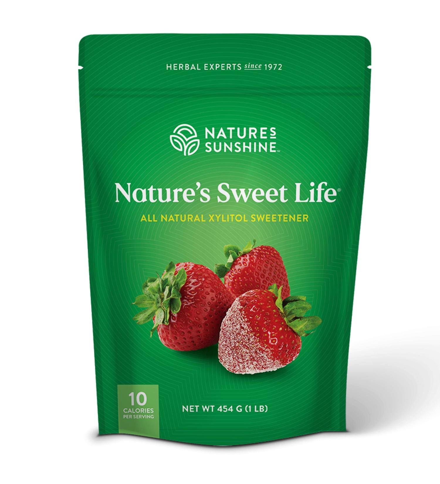 Nature's Sunshine Xylitol 1 lb. Bag - Natural Sugar Substitute for Low Carb & Low Calorie Diets, Tooth-Friendly - Buy Online on GoSupps.com