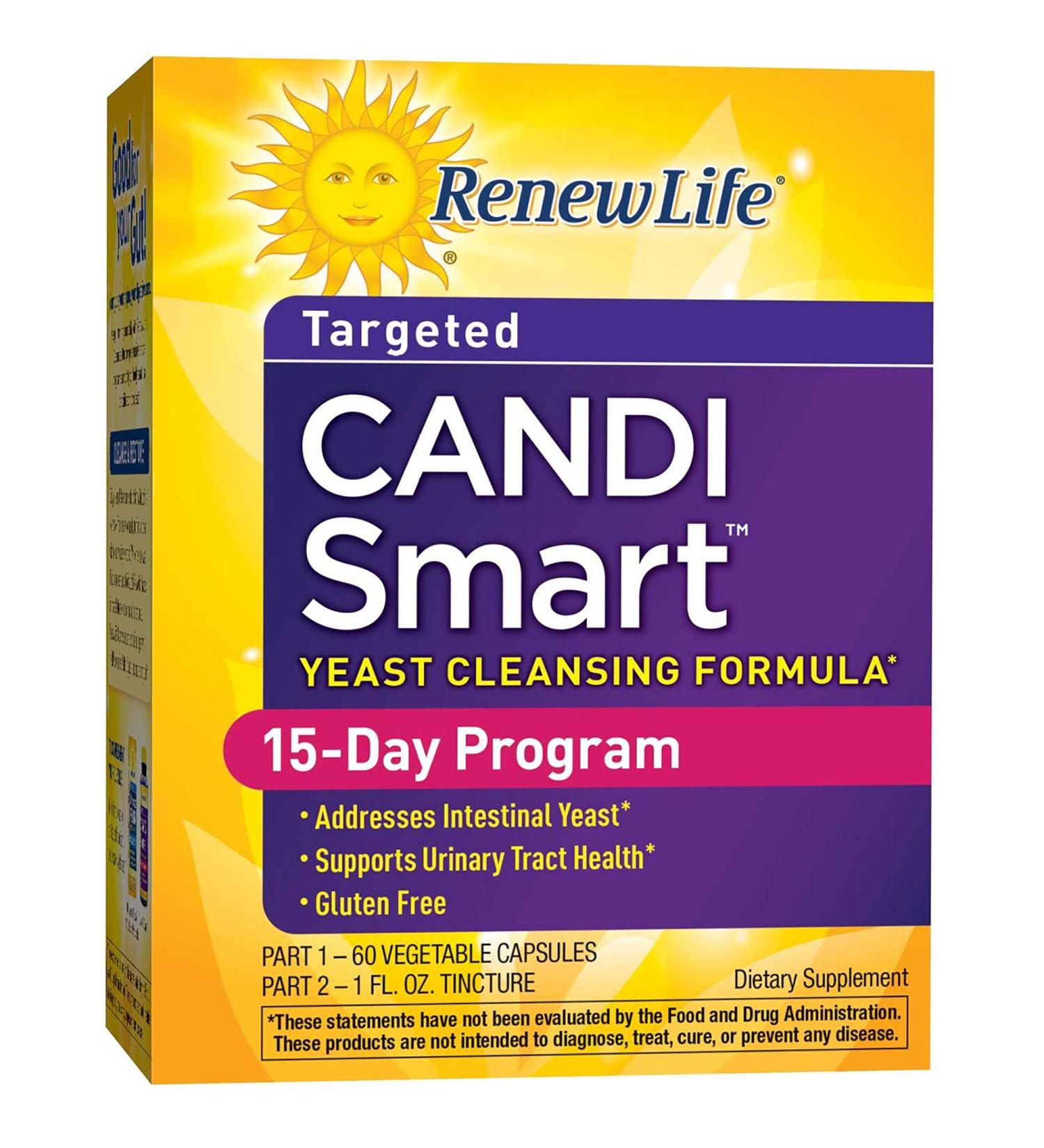 Renew Life CandiSmart 15-Day Yeast Cleansing Program 2 Part Program