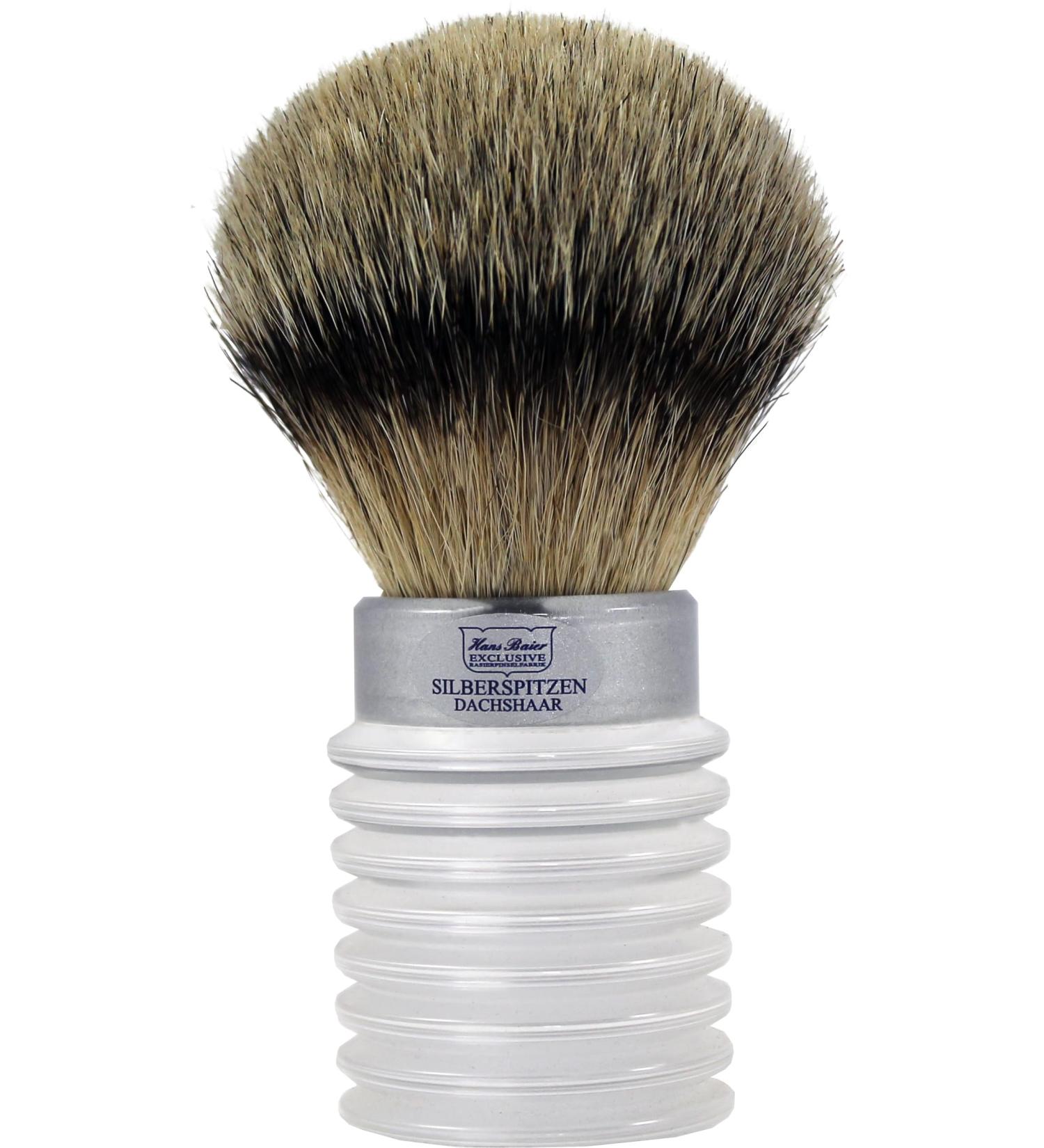 Hans Baier Exclusive XXl giant shaving brush acrylic matt - size 6 silver tip