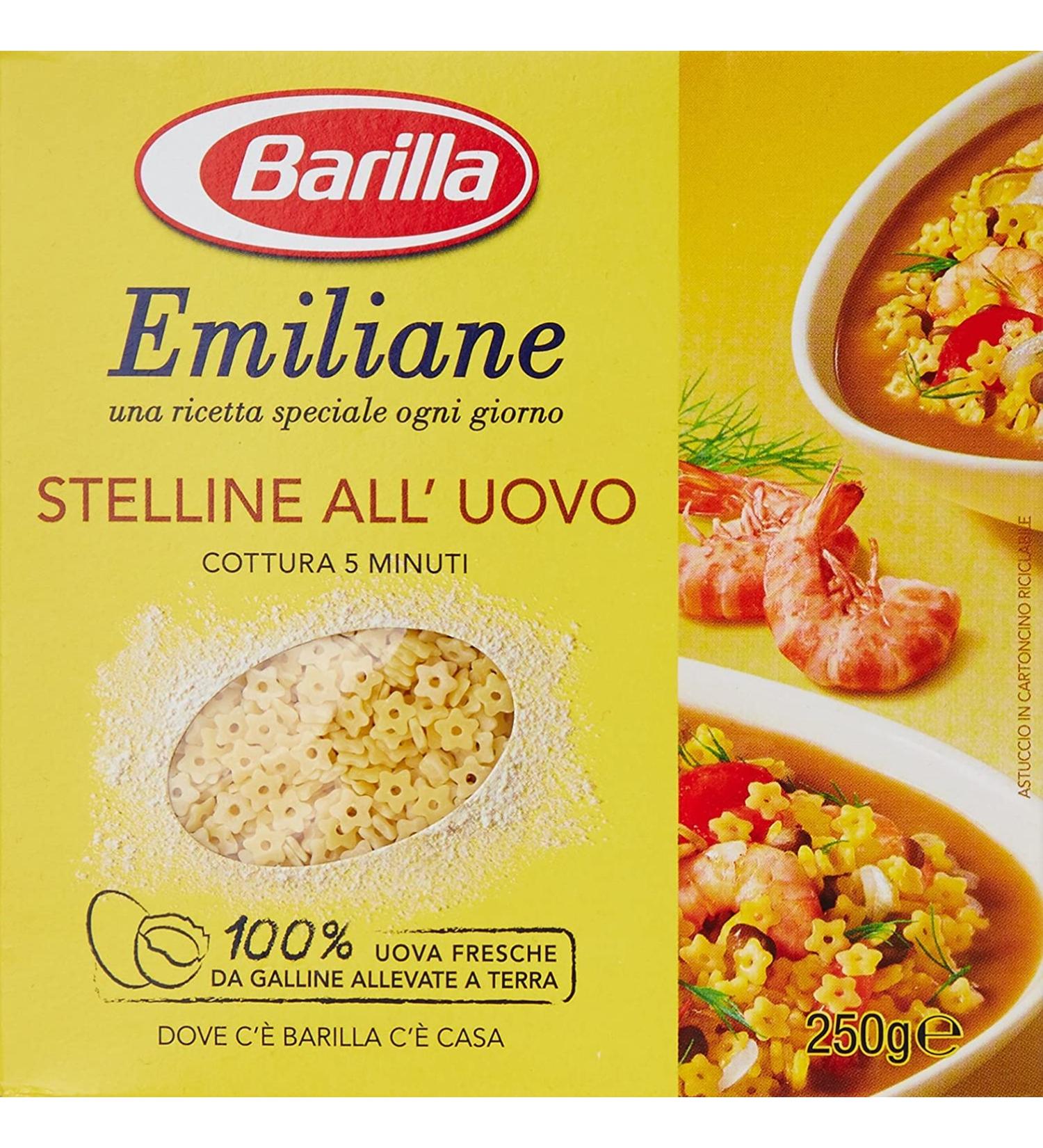 10x Barilla Emiliane Egg stars n 108 noedels met and 275g - Buy Online on GoSupps.com