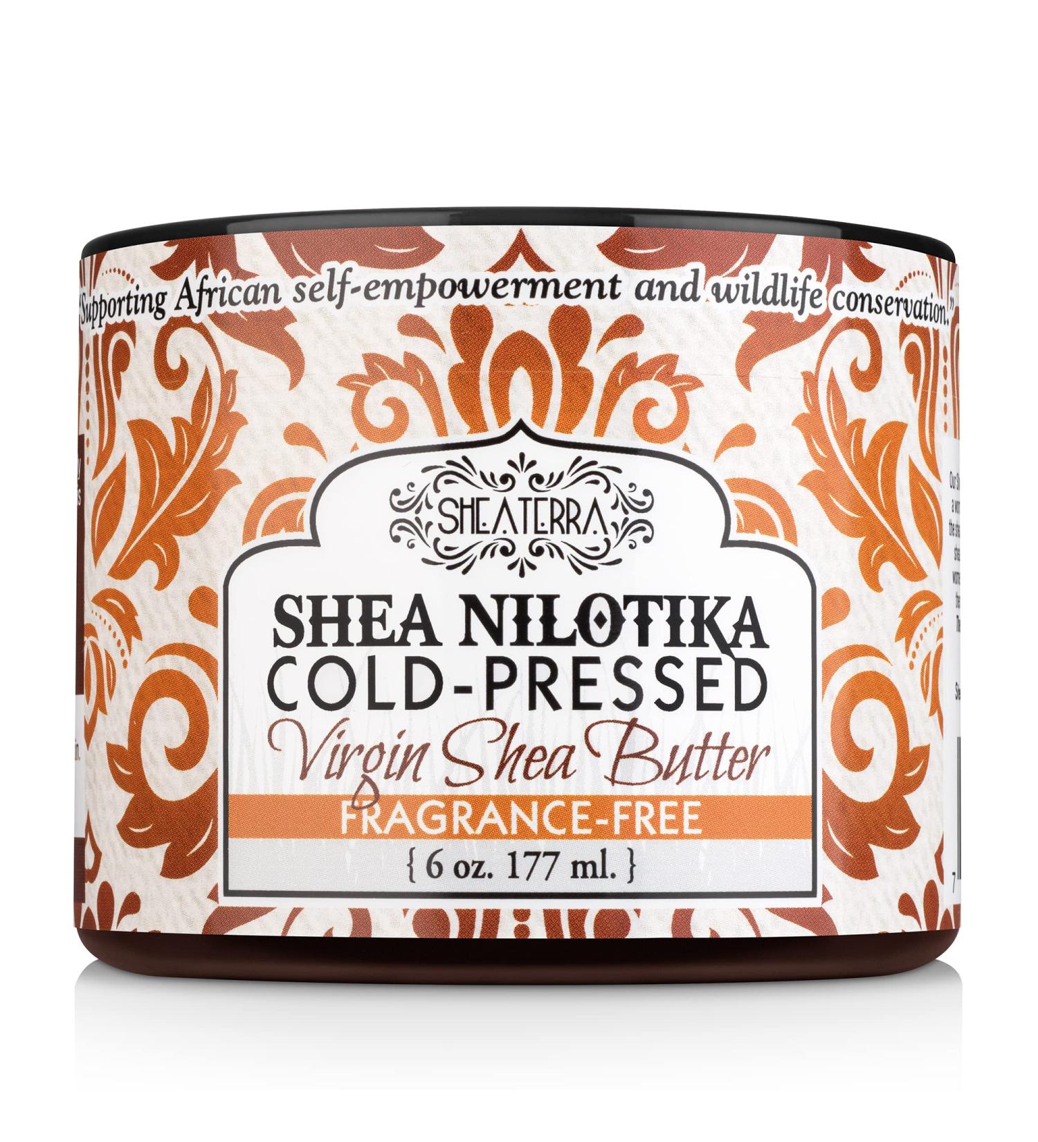 100% Organic Cold-Pressed Shea Butter | Fragrance-Free Anti-Aging Cream for Skin, Nails & Hair - 6 oz - Buy Online on GoSupps.com