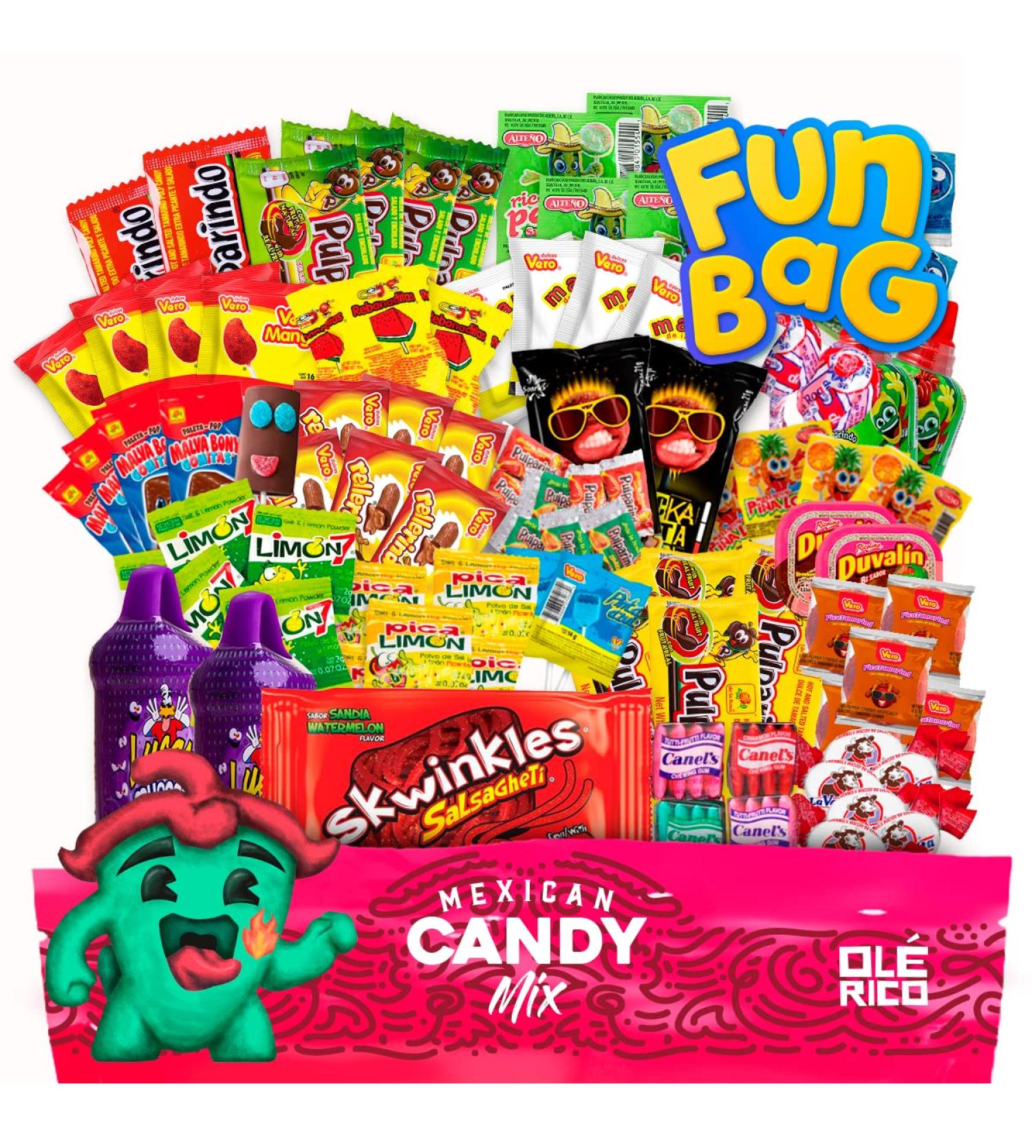 90 Count Mexican Candy Assortment - Ole Rico | Authentic & Delicious Treats - Buy Online on GoSupps.com