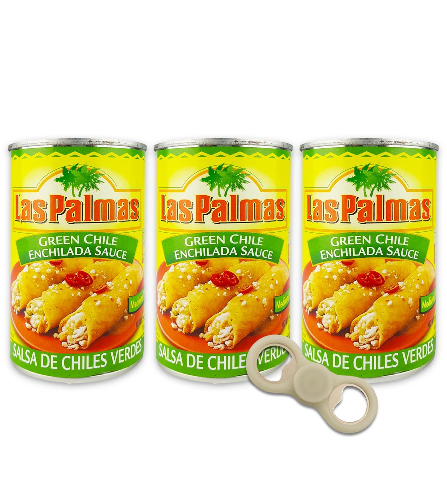 Las Palmas Medium Green Enchilada Sauce Pack  3 Cans of Las Palmas Salsa De Chiles Verdes | Medium green enchilada sauce, las palmas enchilada sauce