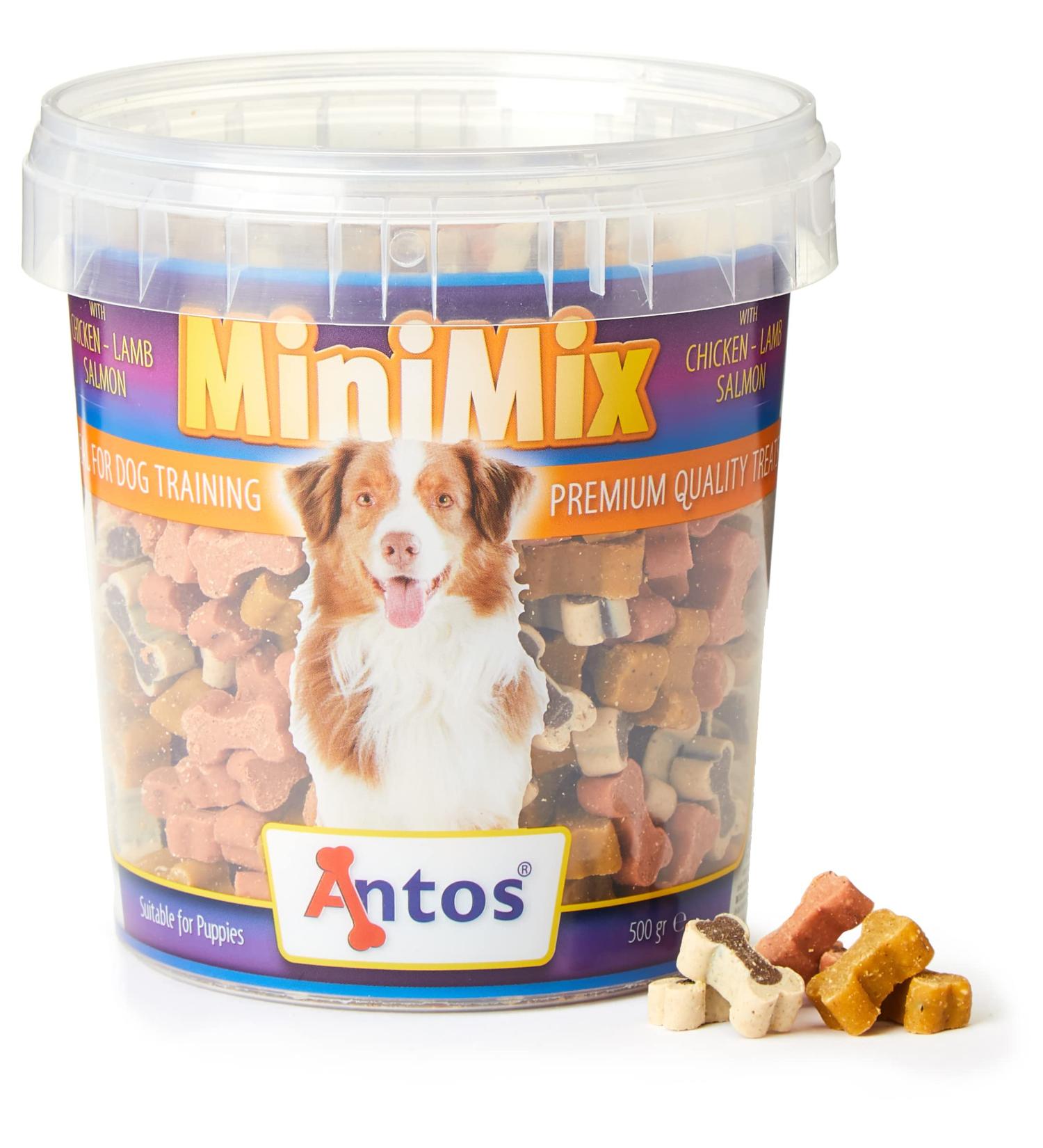 Antos Mini Mix Training Treat Tub Dog 500 g Single - Buy Online on GoSupps.com
