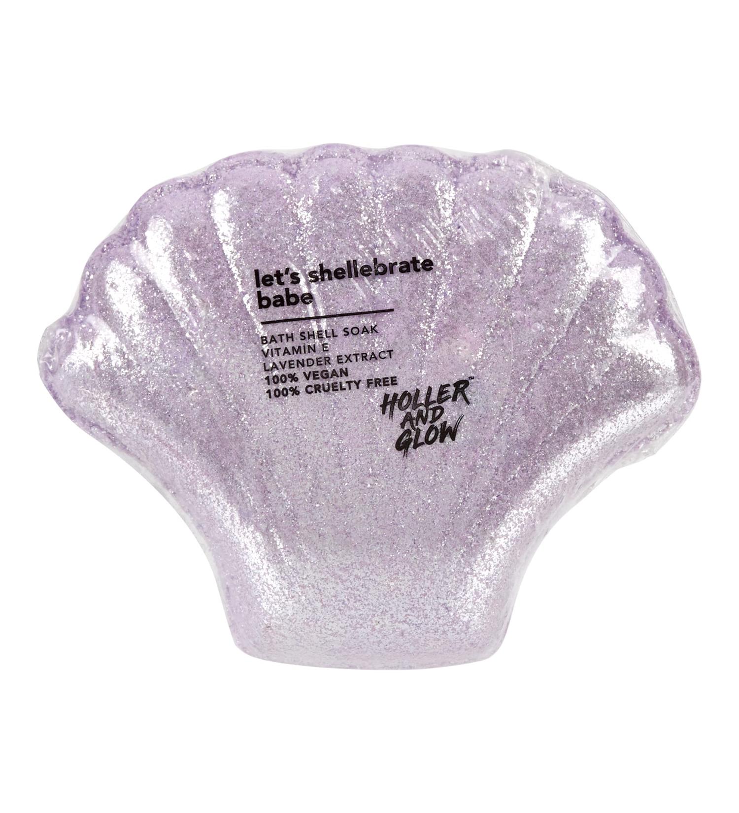 Holler and Glow Beauty Let's Shellabrate Babe Shell Shaped Bath Fizzer - Buy Online on GoSupps.com