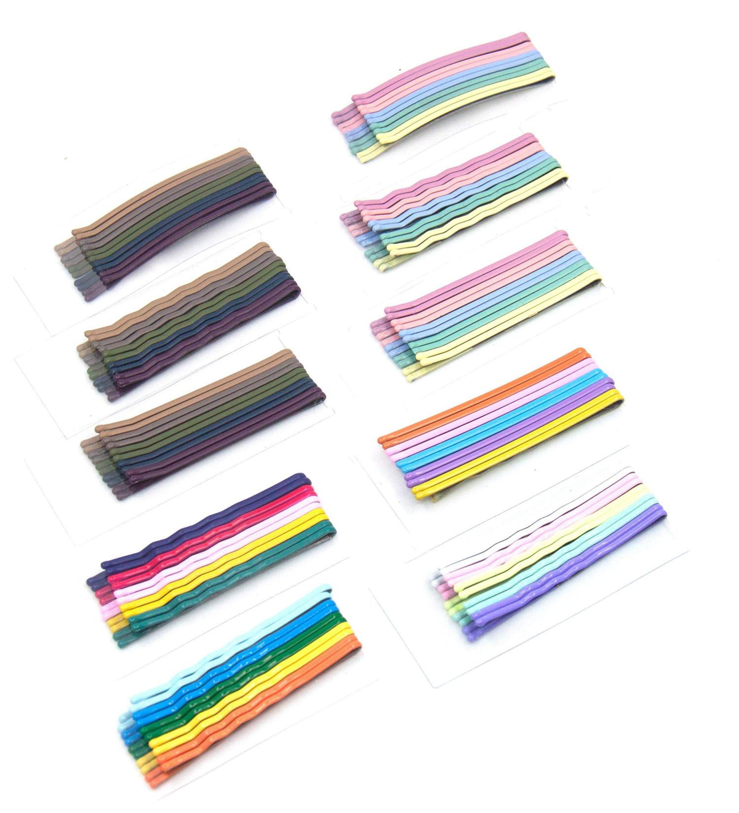 100 Colorful Rainbow Bobby Pins | Durable Metal Hair Needles & Slide Clips - Perfect for All Hair Types - Buy Online on GoSupps.com