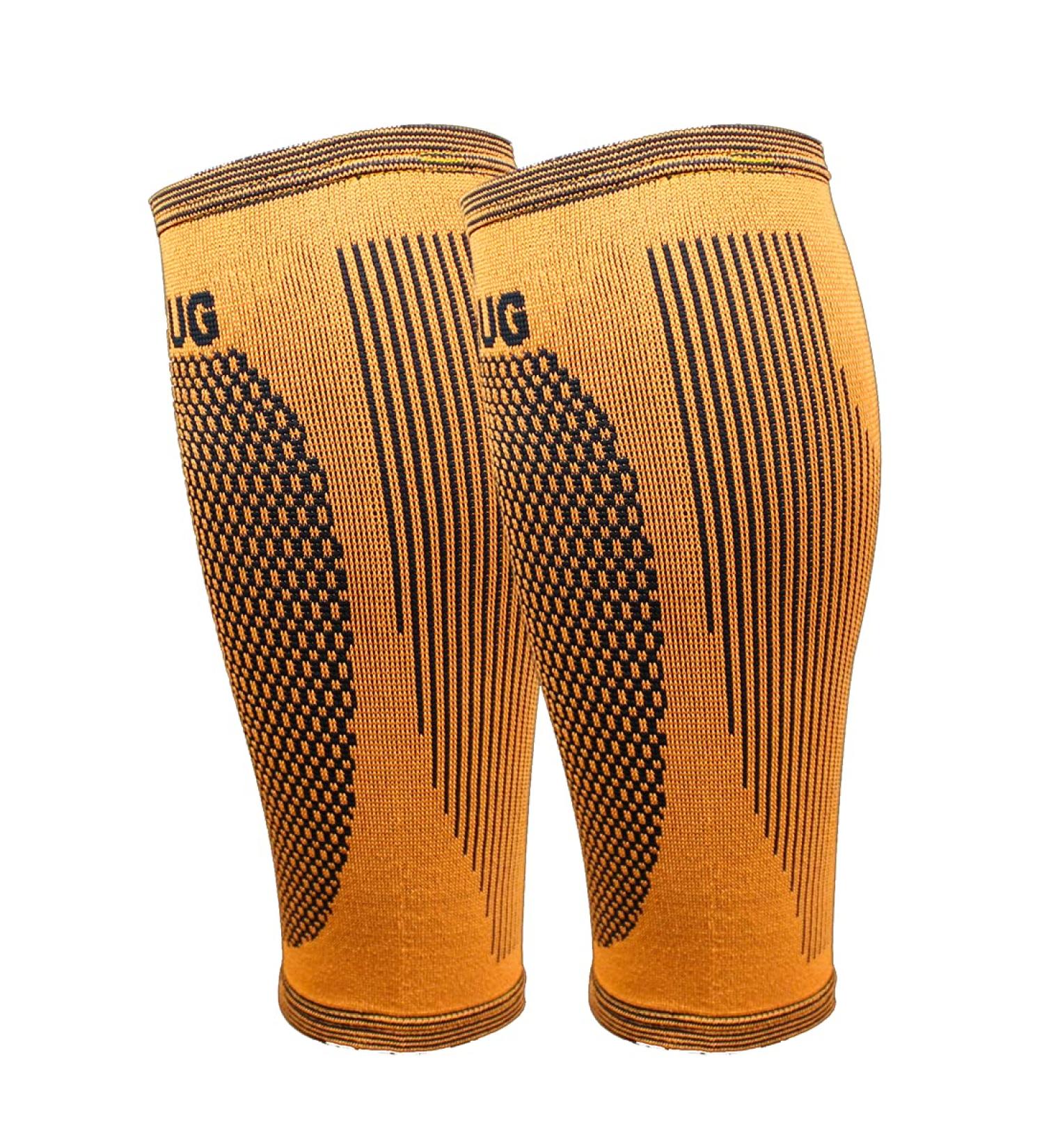 Bearhug Bamboo Calf Compression Sleeve for Shin Splints & Leg Cramps - Men & Women - Sports Running Gym Support - Buy Online on GoSupps.com