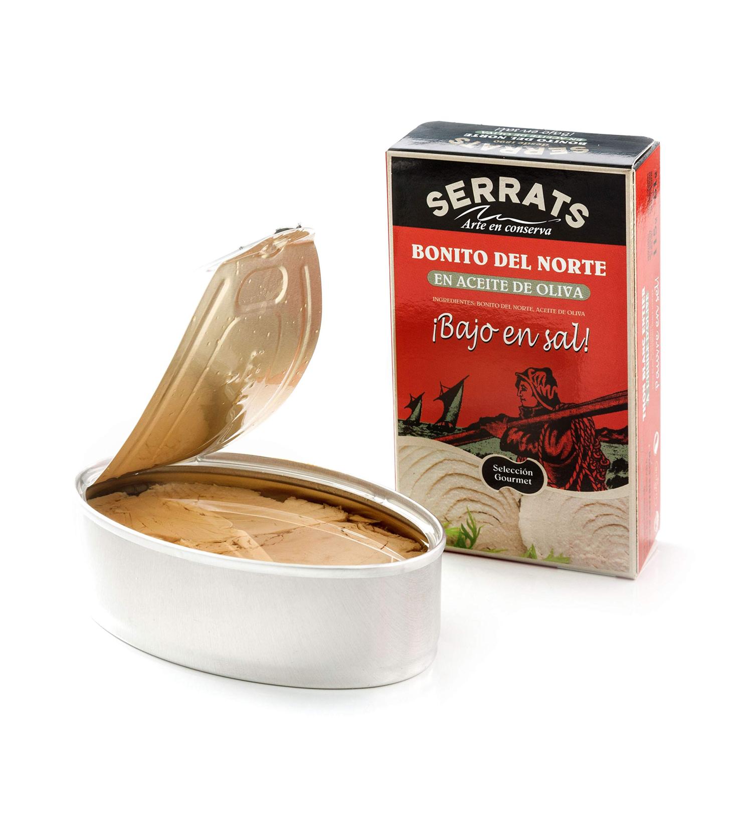 SERRATS 25 Pieces Bonito del Norte del Cant brico in Olive Oil Low in Salt 112g - Buy Online on GoSupps.com