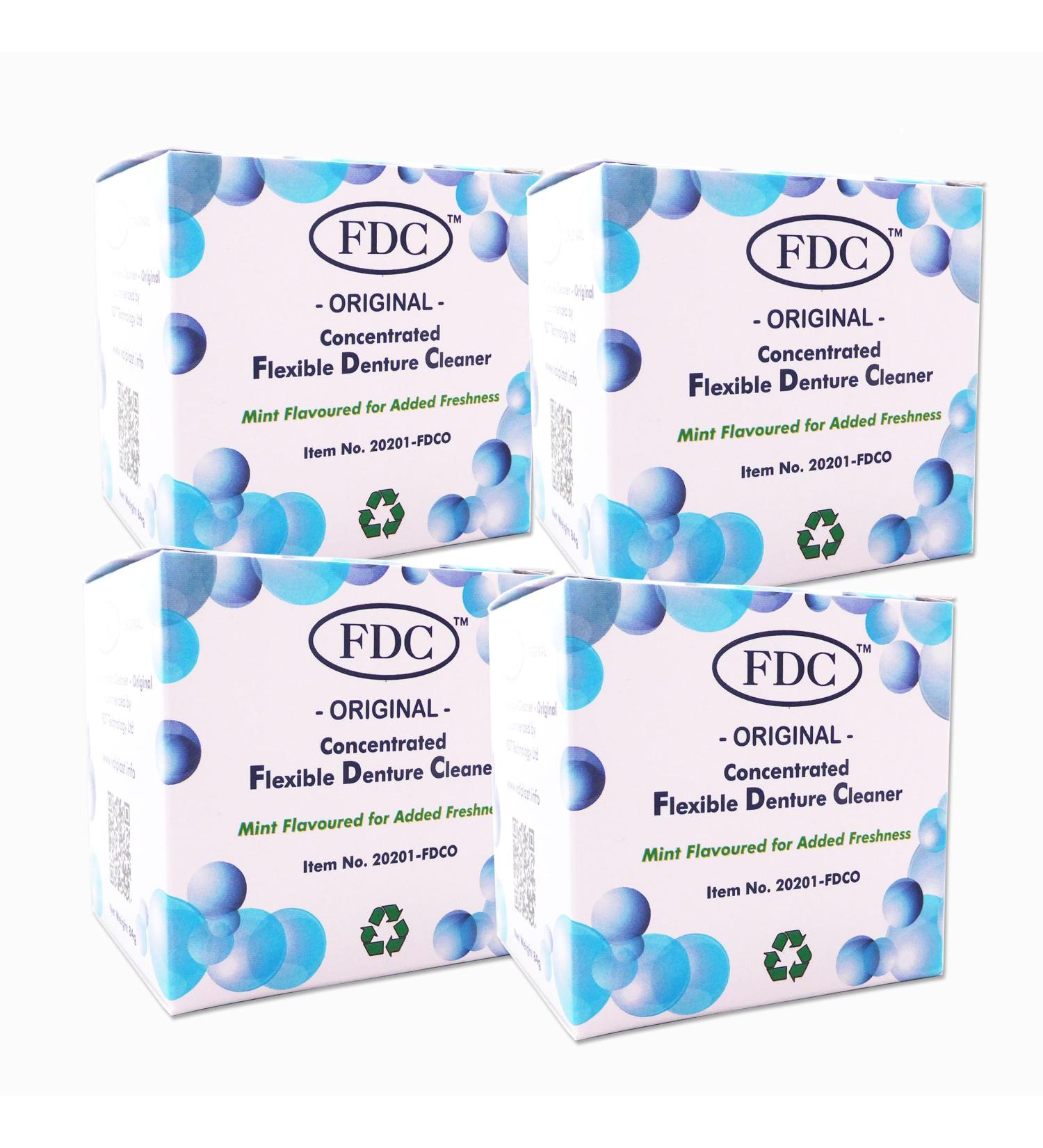 Flexible Denture Cleaner FDC - 3 Months Supply (4 Boxes) - Best for Denture Care - Buy Online on GoSupps.com