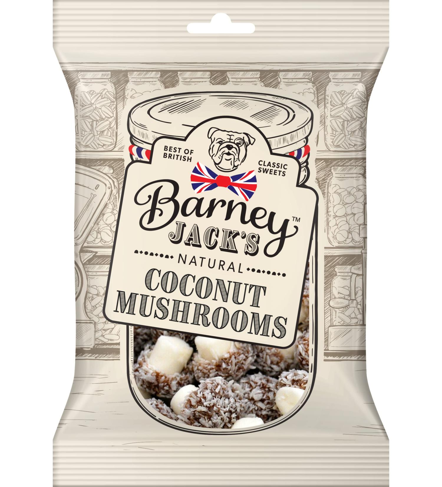BARNEY JACK'S Coconut Mushrooms 100g