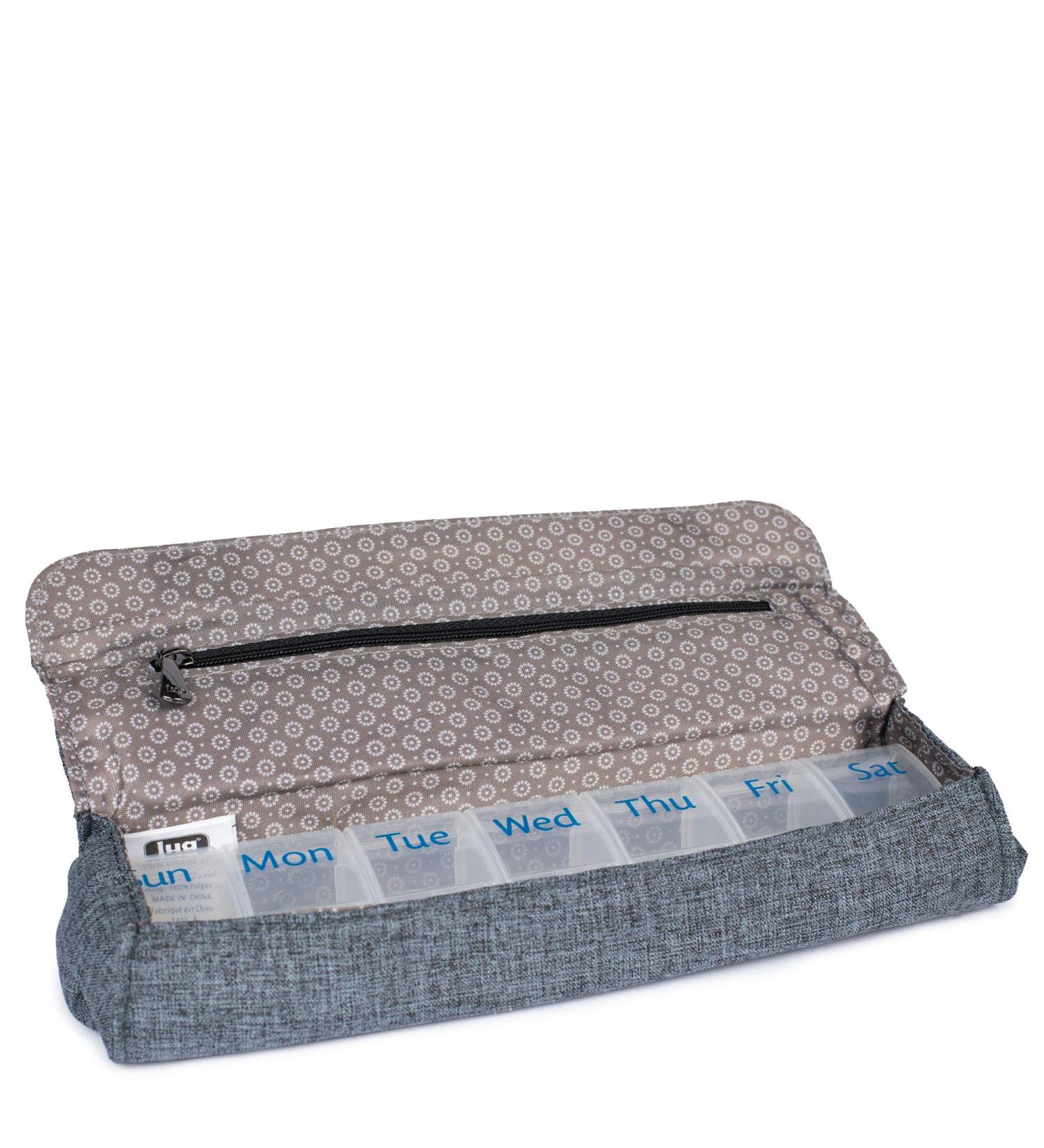 Lug Choo Choo Pill Organizer - Heather Grey | Stylish & Functional Travel Accessory for Easy Medication Management - Buy Online on GoSupps.com