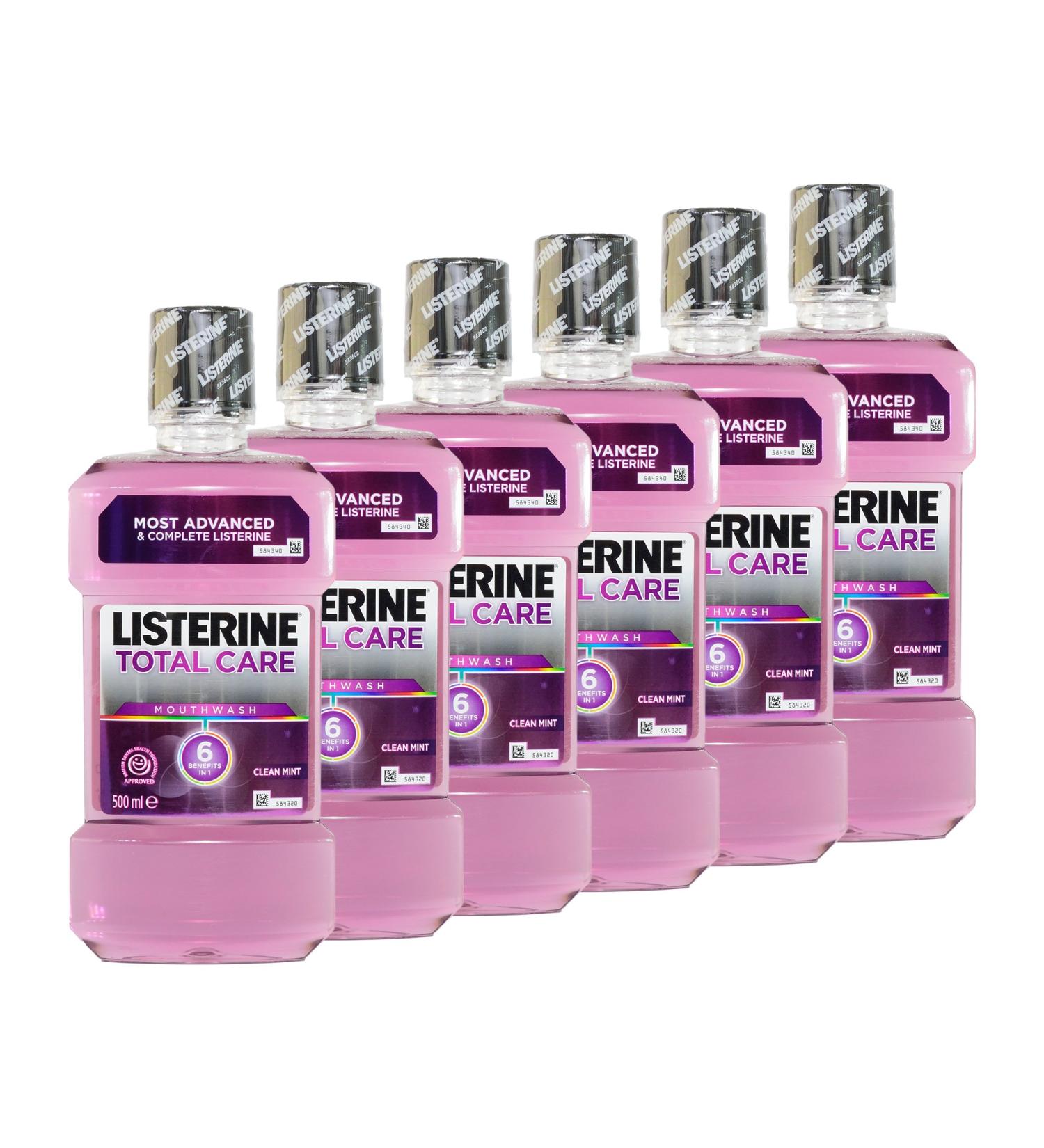 Buy 6x Listerine Total Care 6 in 1 Mouthwash 500ml - Pack of 6 | International Shipping Available - Buy Online on GoSupps.com