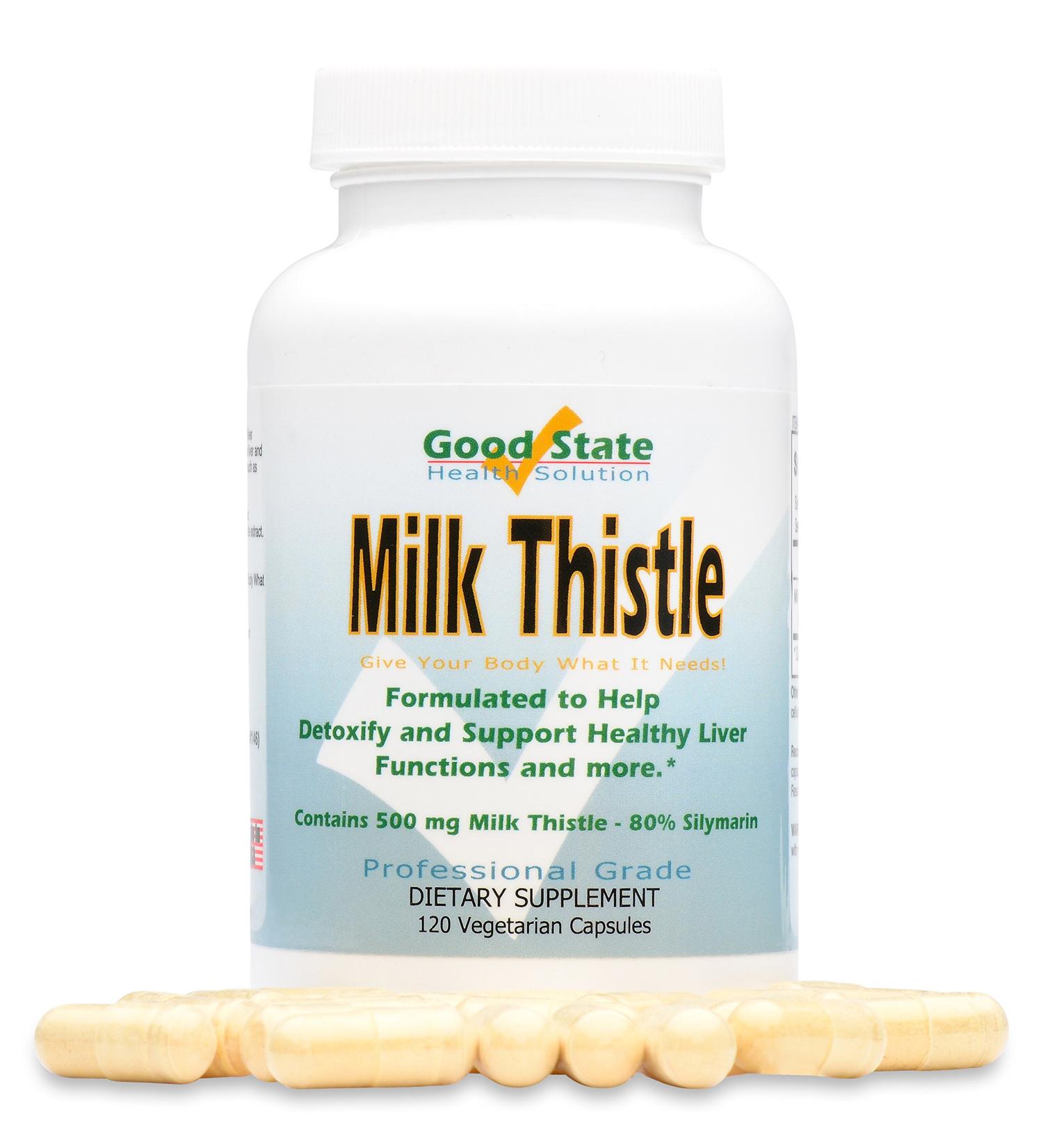 Good State - Milk Thistle Extract - (500 mg) (80% silymarin) (120 veggie capsules)