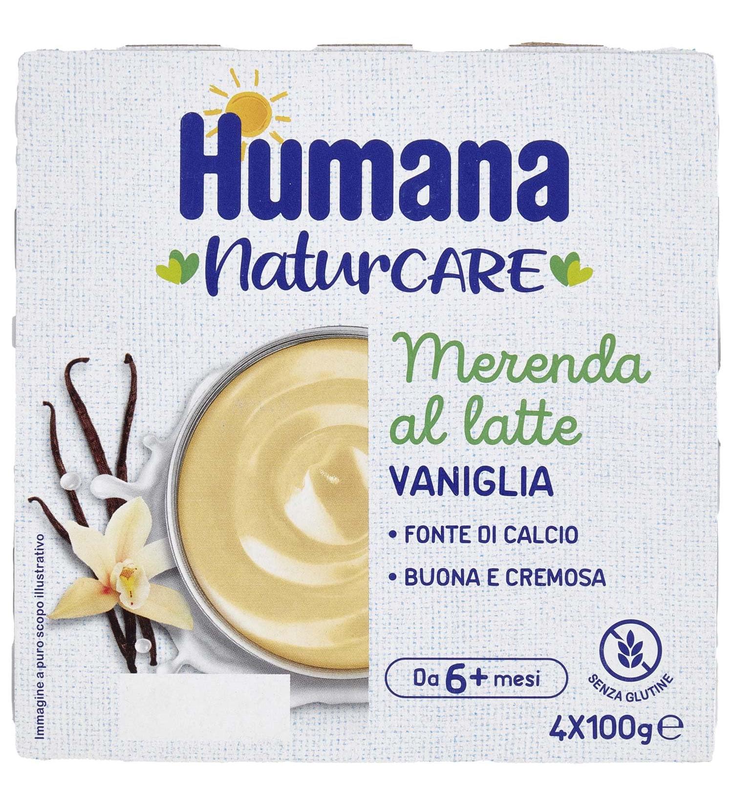 HUMANA VANILLA SNACK 4 JARS OF 100 G - Buy Online on GoSupps.com