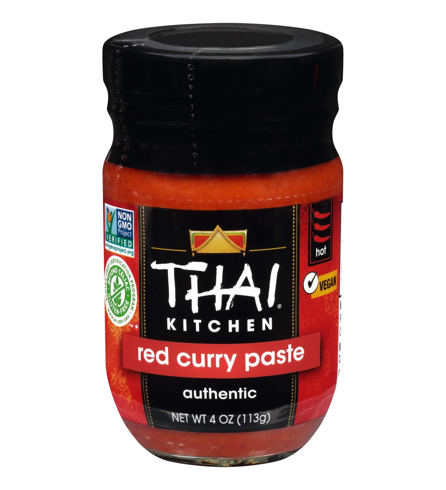 Thai Kitchen Gluten Free Red Curry Paste 4 oz - Authentic Buttermint Flavor - Buy Online on GoSupps.com