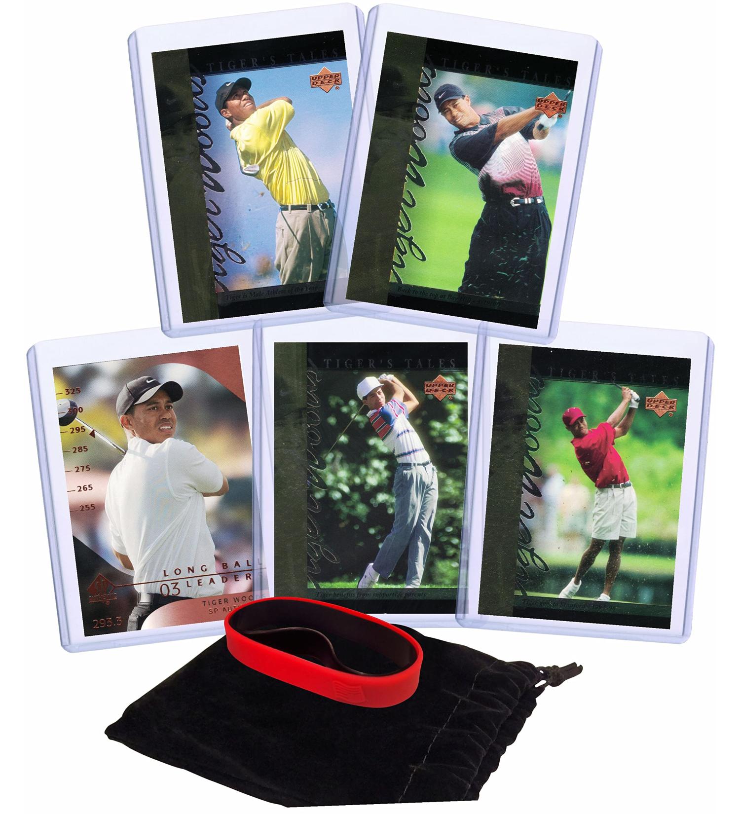 Tiger Woods Golf Cards (5) Assorted Trading Card Bundle - Limited Edition Collectibles - Buy Online on GoSupps.com