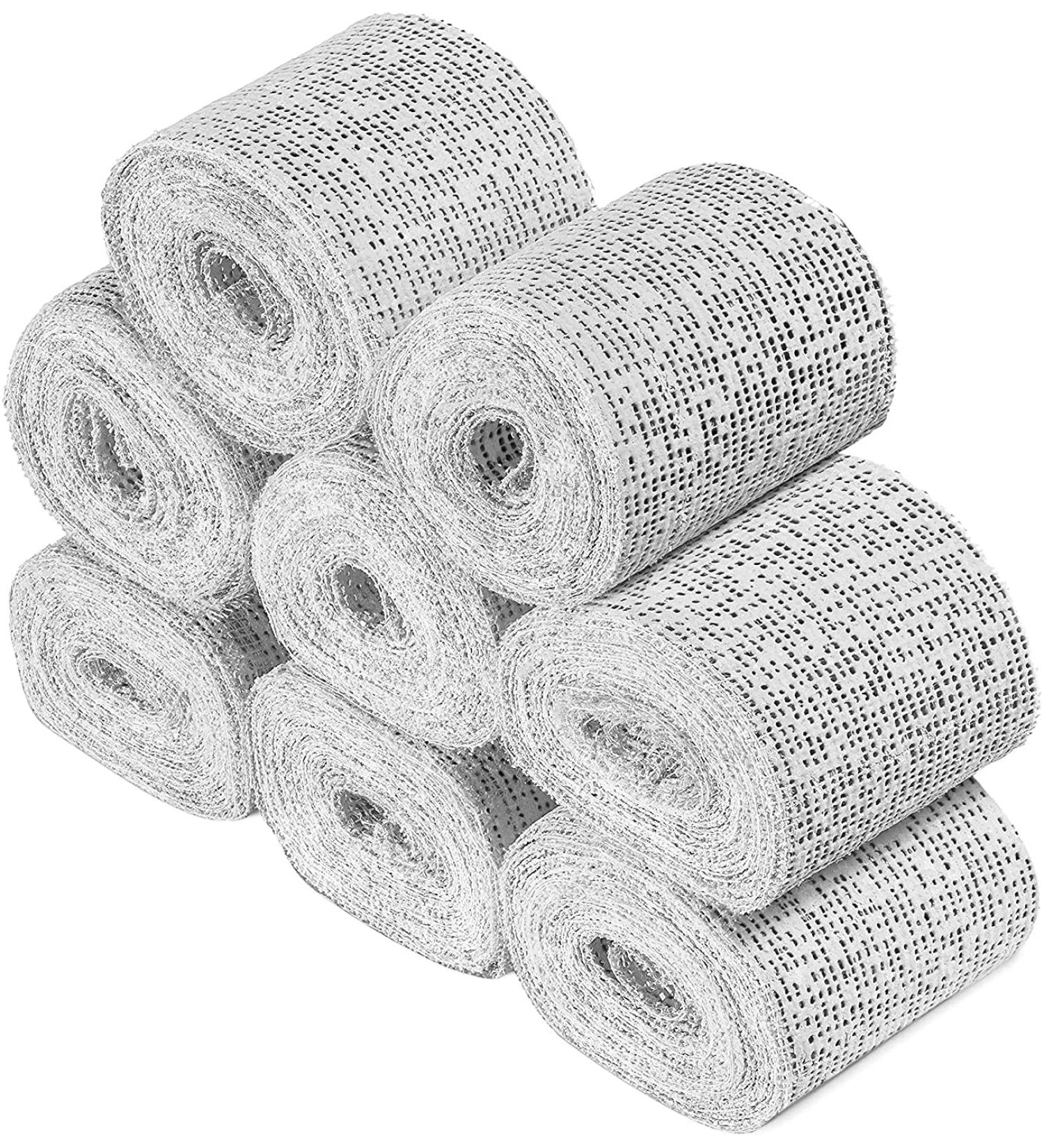 8 x Plaster Bandages for Crafts - 5 x 300 cm Plasterboard for Body Shapes & Pregnancy - White - Buy Online on GoSupps.com
