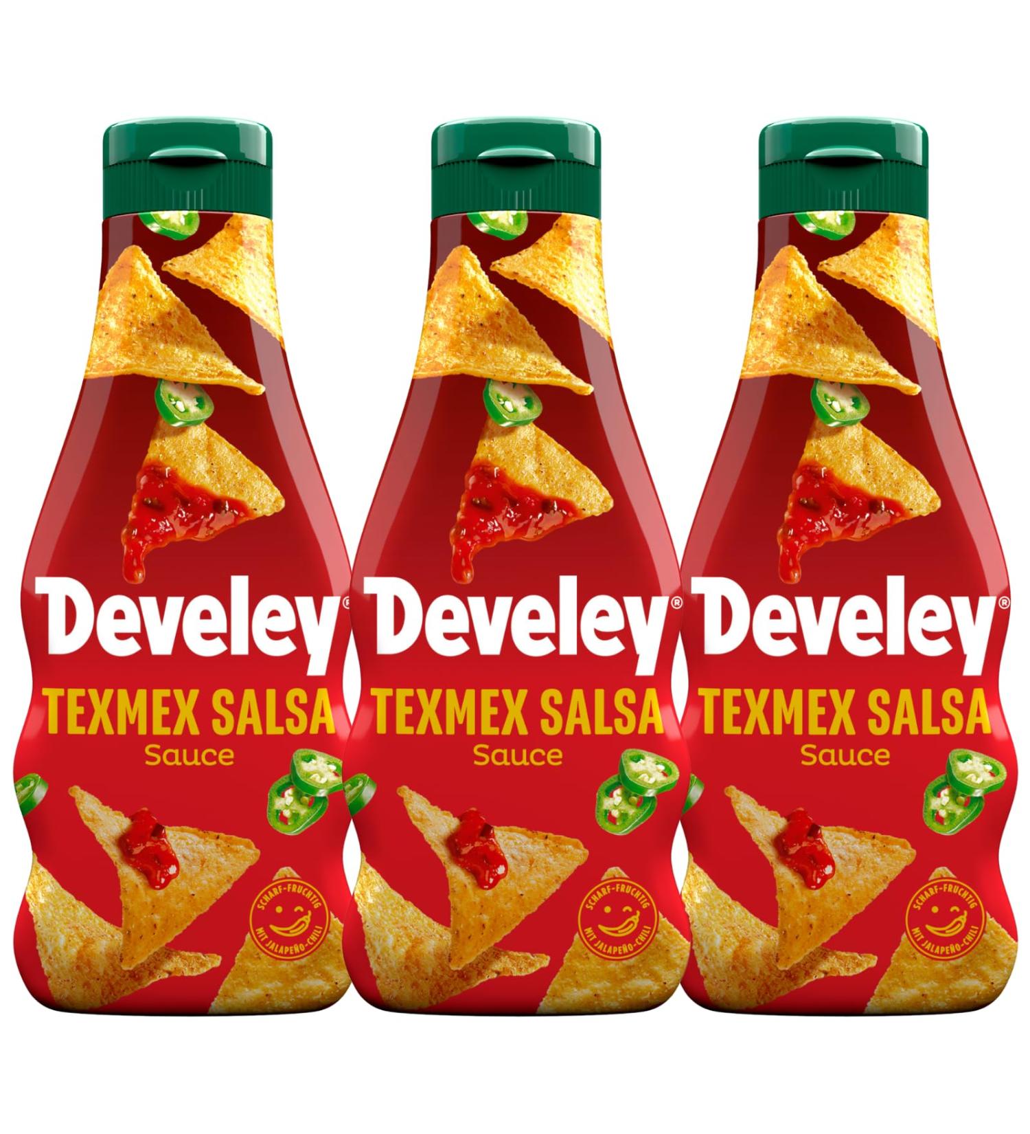 Buy Develey TexMex Salsa Sauce Pack of 3 - Spicy Jalape o Chili (3 x 250ml) - International Shipping Available - Buy Online on GoSupps.com