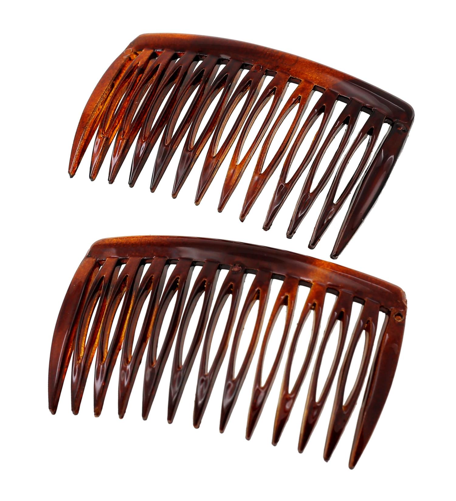 Camila Paris AD825/2 Small Curved Tortoise Shell French Hair Side Comb - Strong Hold Hair Clip for Women - Made in France - Buy Online on GoSupps.com