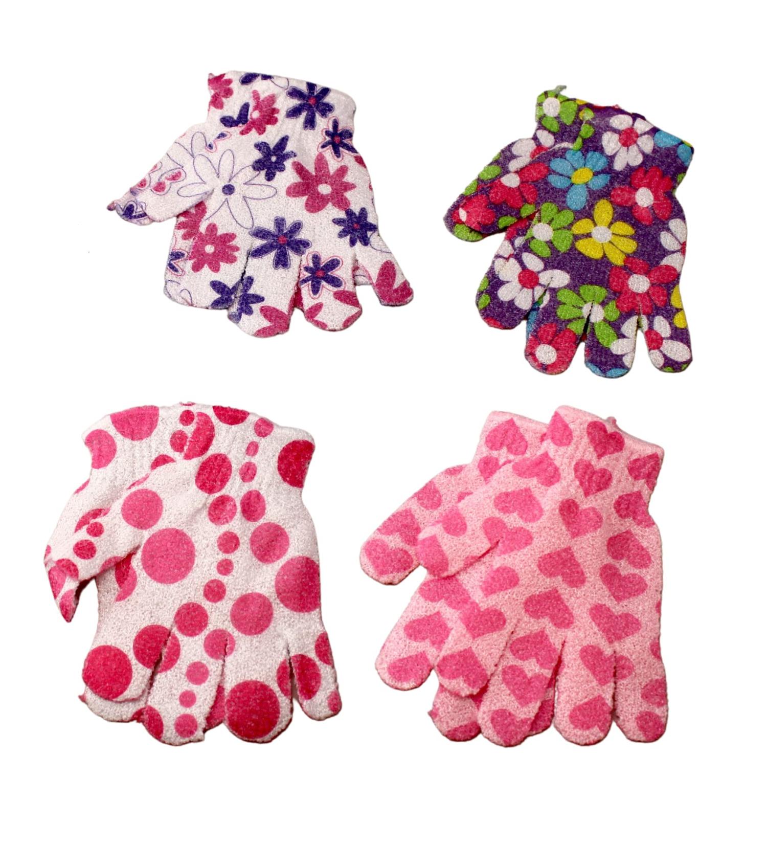 Dependable Industries Inc. Exfoliating Gloves - 4 Pairs Premium Scrub Wash Mitt for Bath or Shower - Luxury Spa Exfoliation Accessories for Men and Women - Buy Online on GoSupps.com