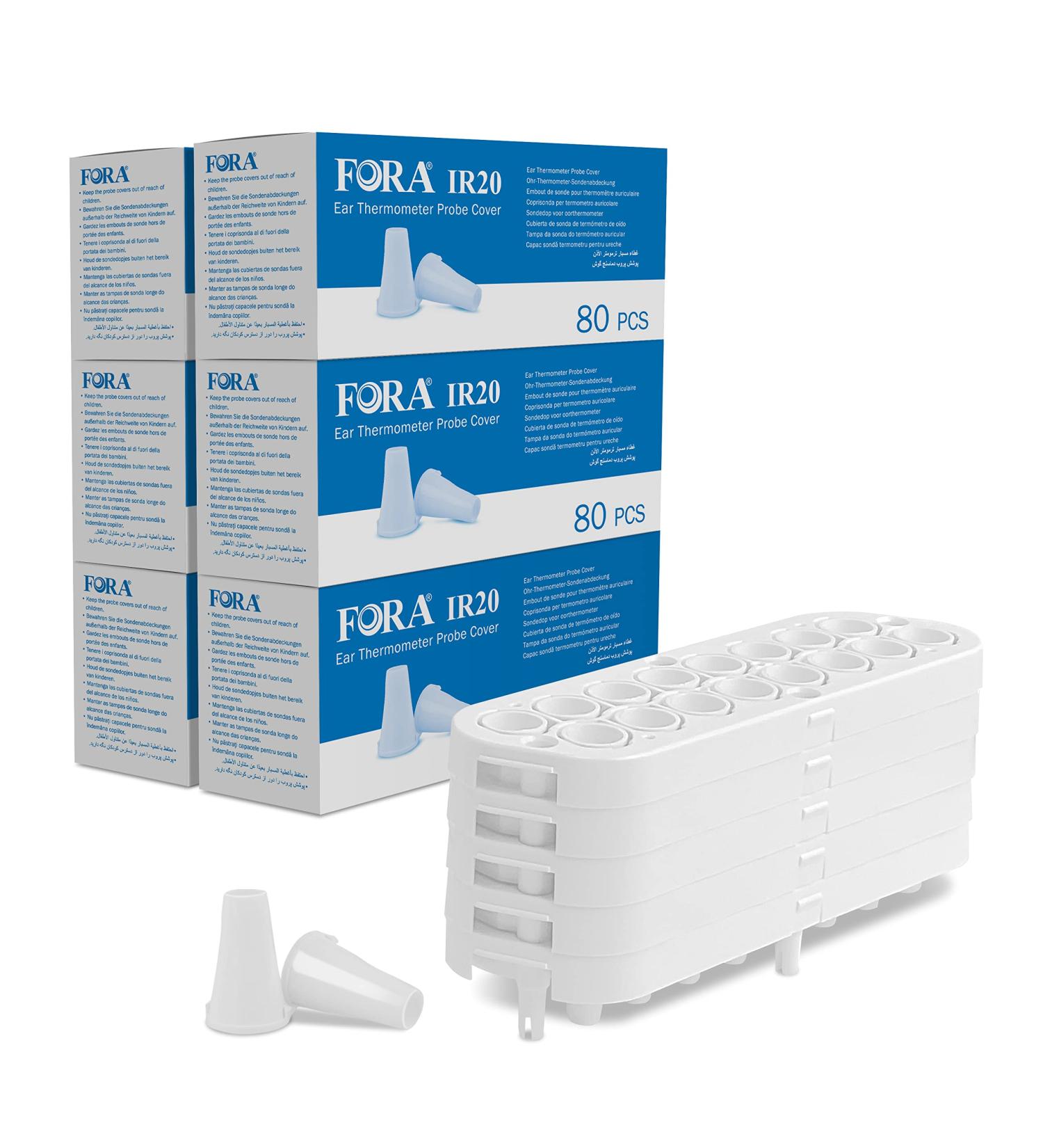 FORA Hygiene Caps Protective caps for FORA IR20b/c ear thermometer / 480 pieces 6