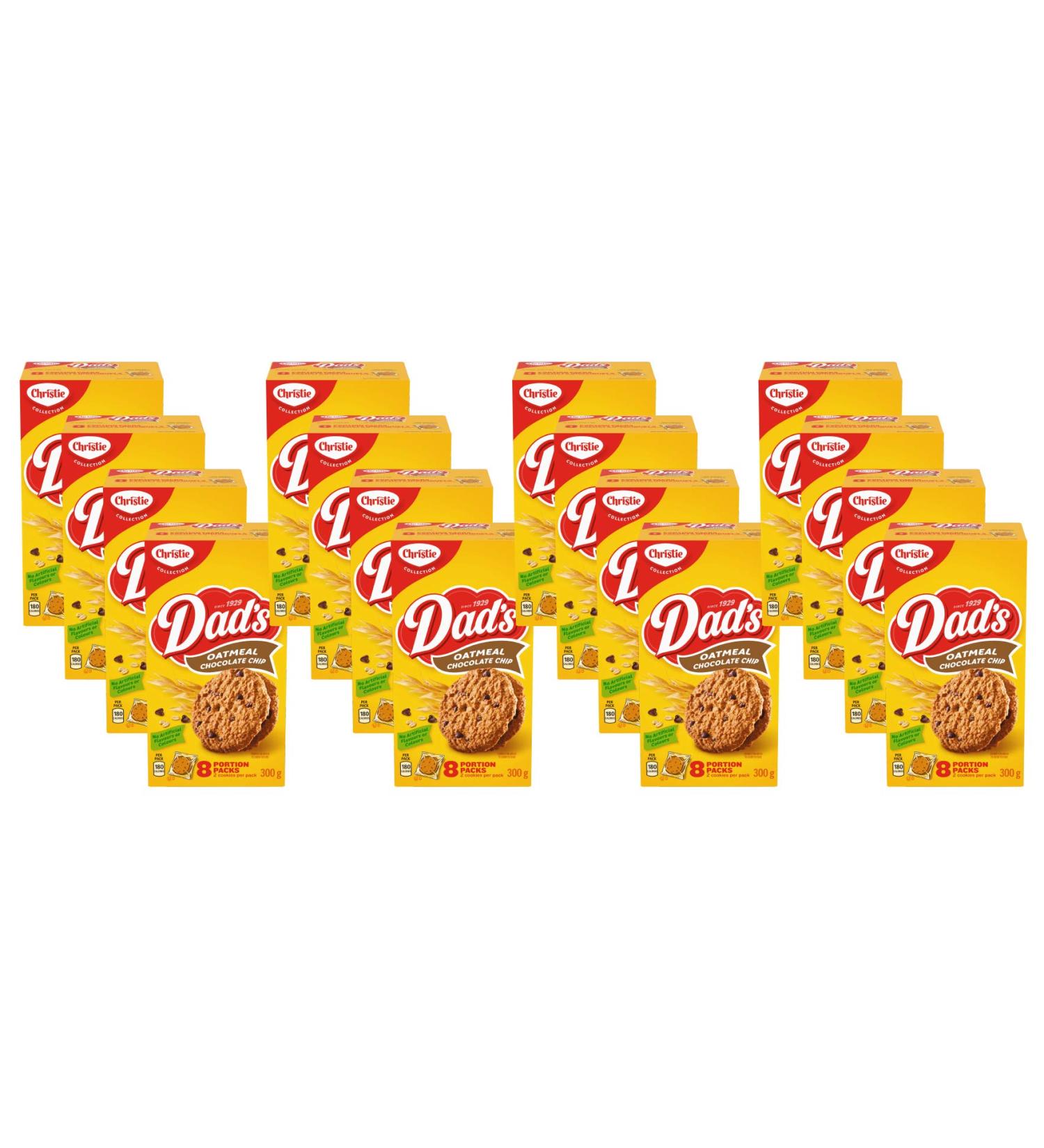 Dads Portion Pack Oatmeal Chocolate Chip Cookies 16 Count 300g - Buy Online on GoSupps.com