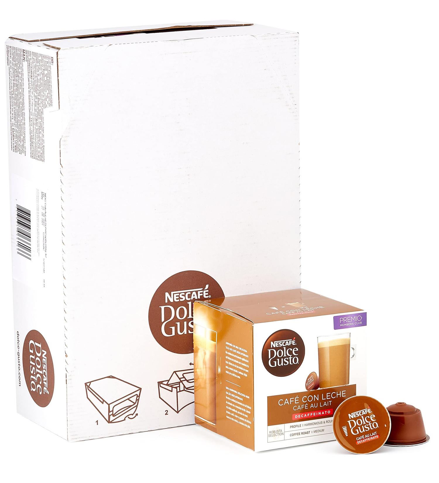  NESCAFE DOLCE GUSTO Nescaf Dolce Gusto Decaffeinated Milk Coffee 6 x 16 Capsules Total 96 Capsules - Buy Online on GoSupps.com
