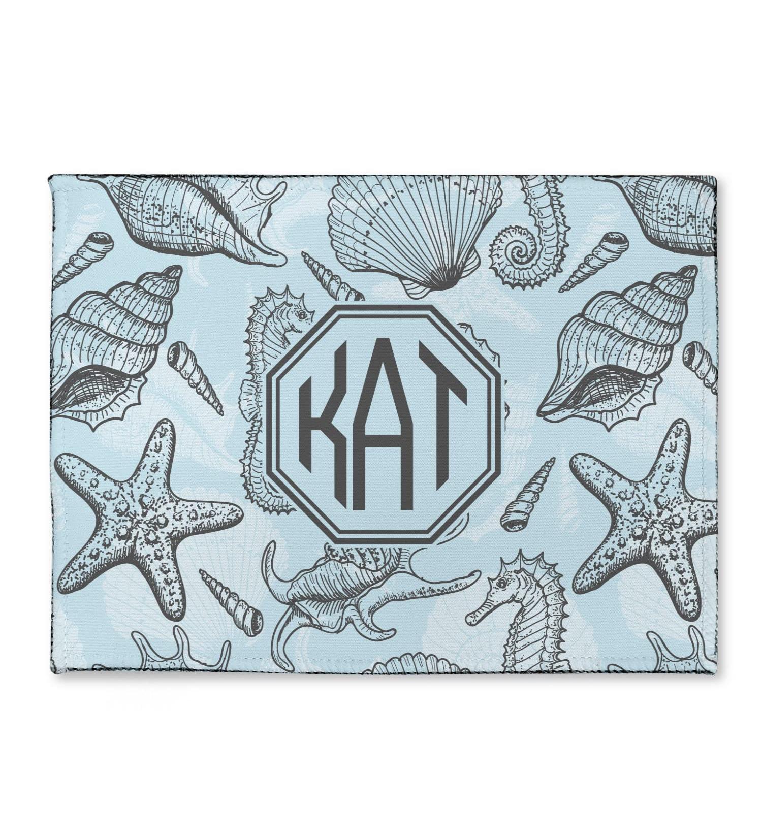 Personalized Sea-Blue Seashells Microfiber Screen Cleaner | YouCustomizeIt | Customizable & Eco-Friendly - Buy Online on GoSupps.com