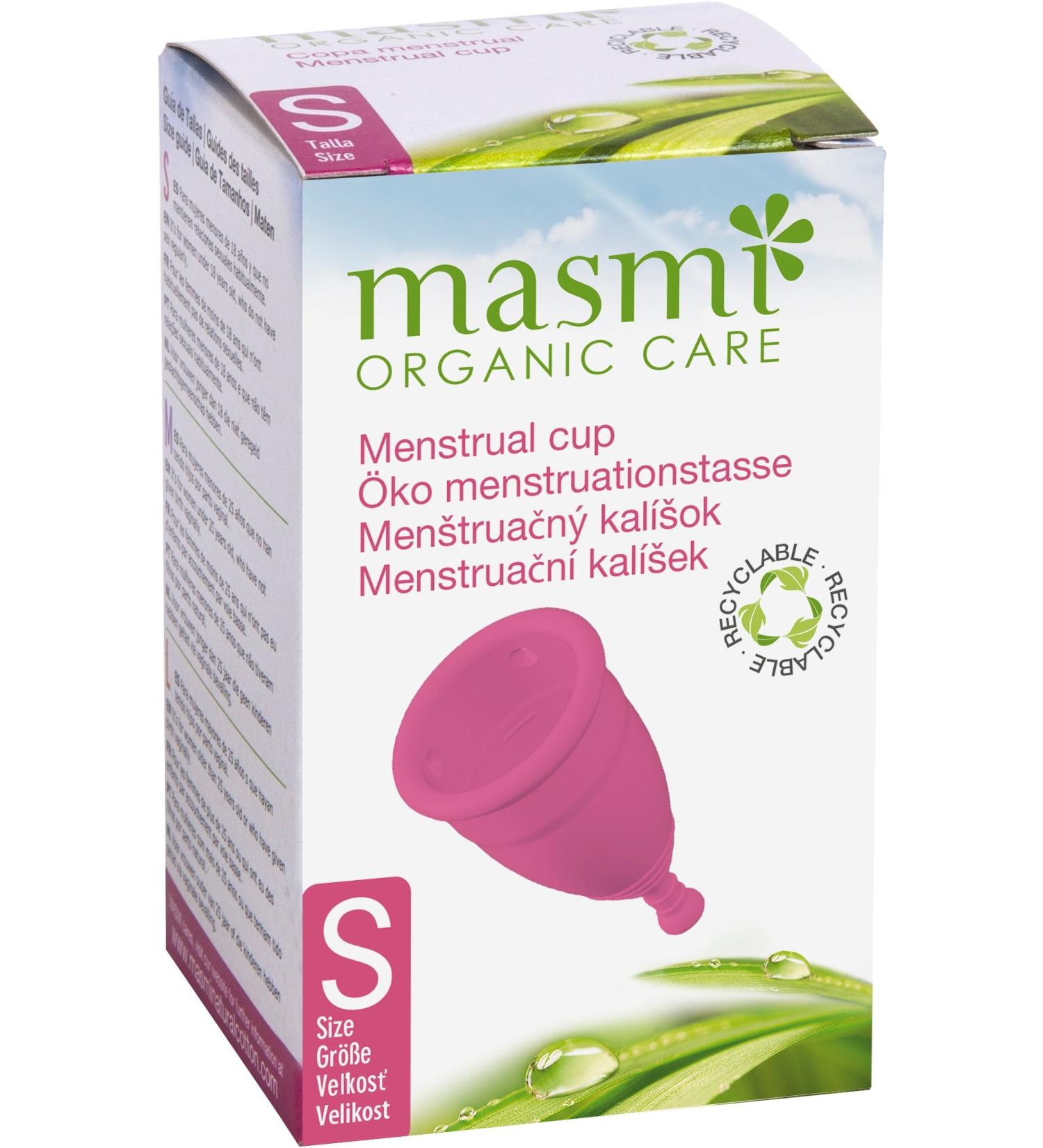 MASMI NATURAL COTTON Eco Menstrual Cups Size S Pink