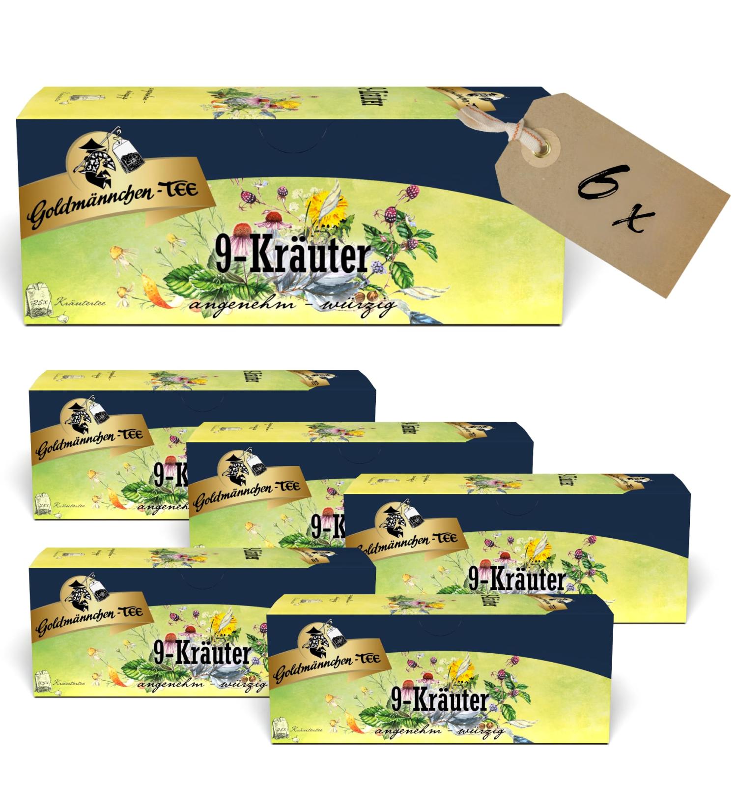  Ostprodukte-Versand Thuringer 9 Herb Tea Bags - Nostalgic RDA Cult - Pack of 6 - Buy Online on GoSupps.com