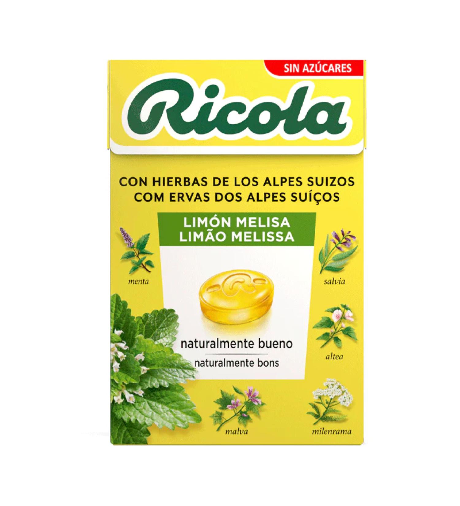 Ricola Swiss Lemon Sweets - Sugar Free Lemon Balm - 50g - Pack of 4 - Buy Online on GoSupps.com