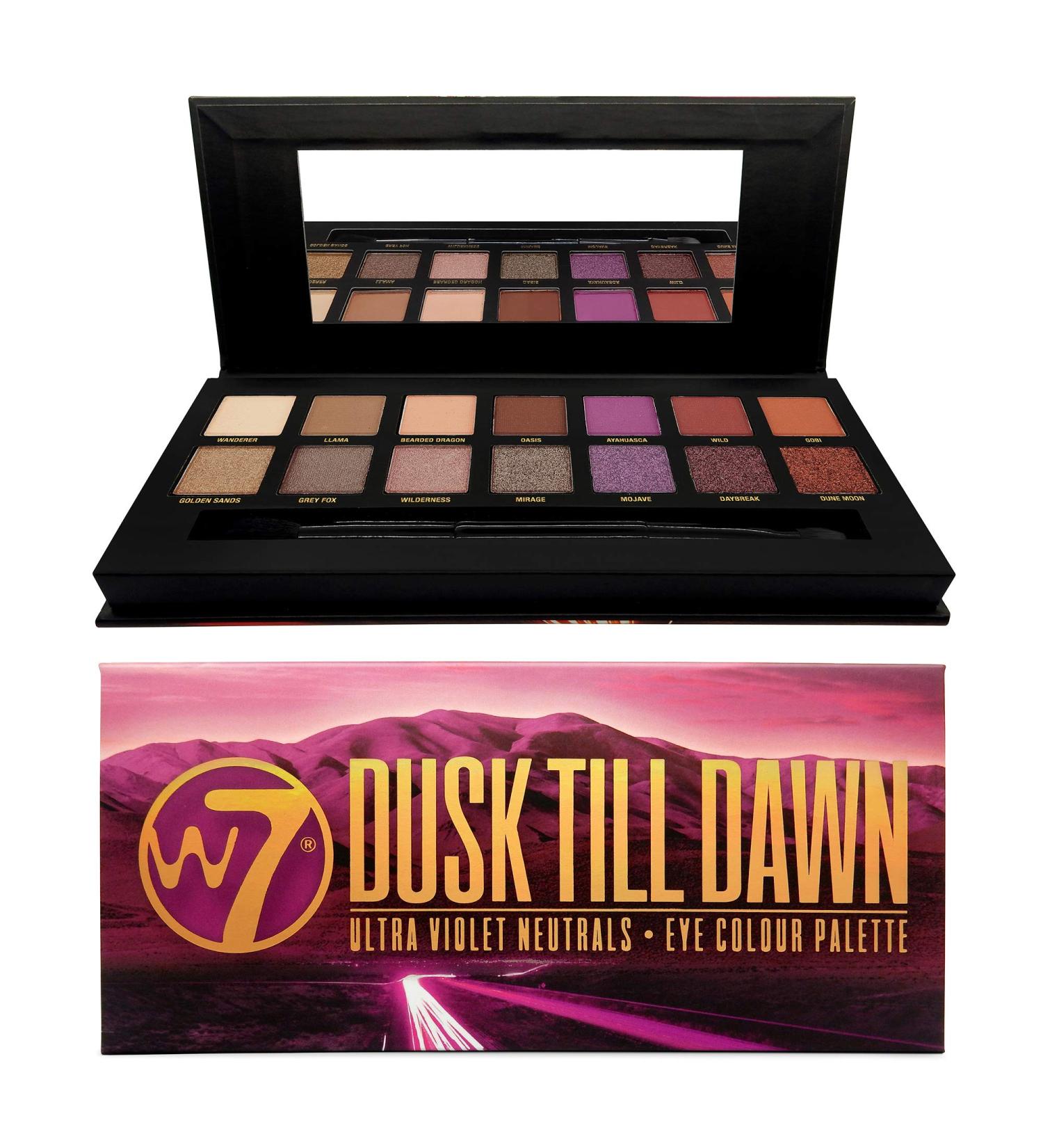 W7 Dusk Till Dawn Ultra Violet Neutrals Palette - 0.34 oz Pressed Pigments - Buy Online on GoSupps.com
