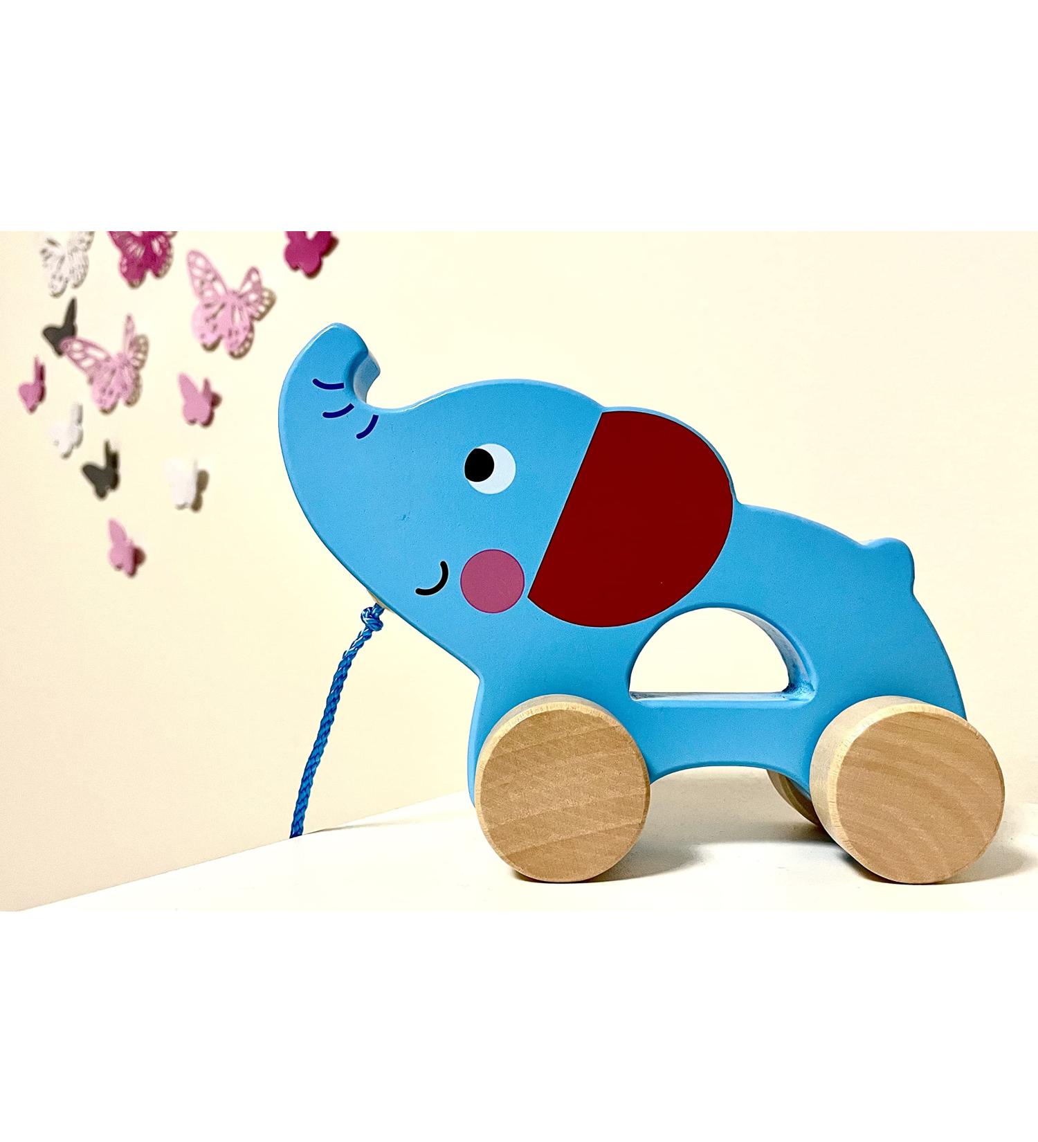 Shop RB & G Wooden Pulling Toys for 1-Year-Olds | Sweet Elephant Baby Toy - Buy Online on GoSupps.com