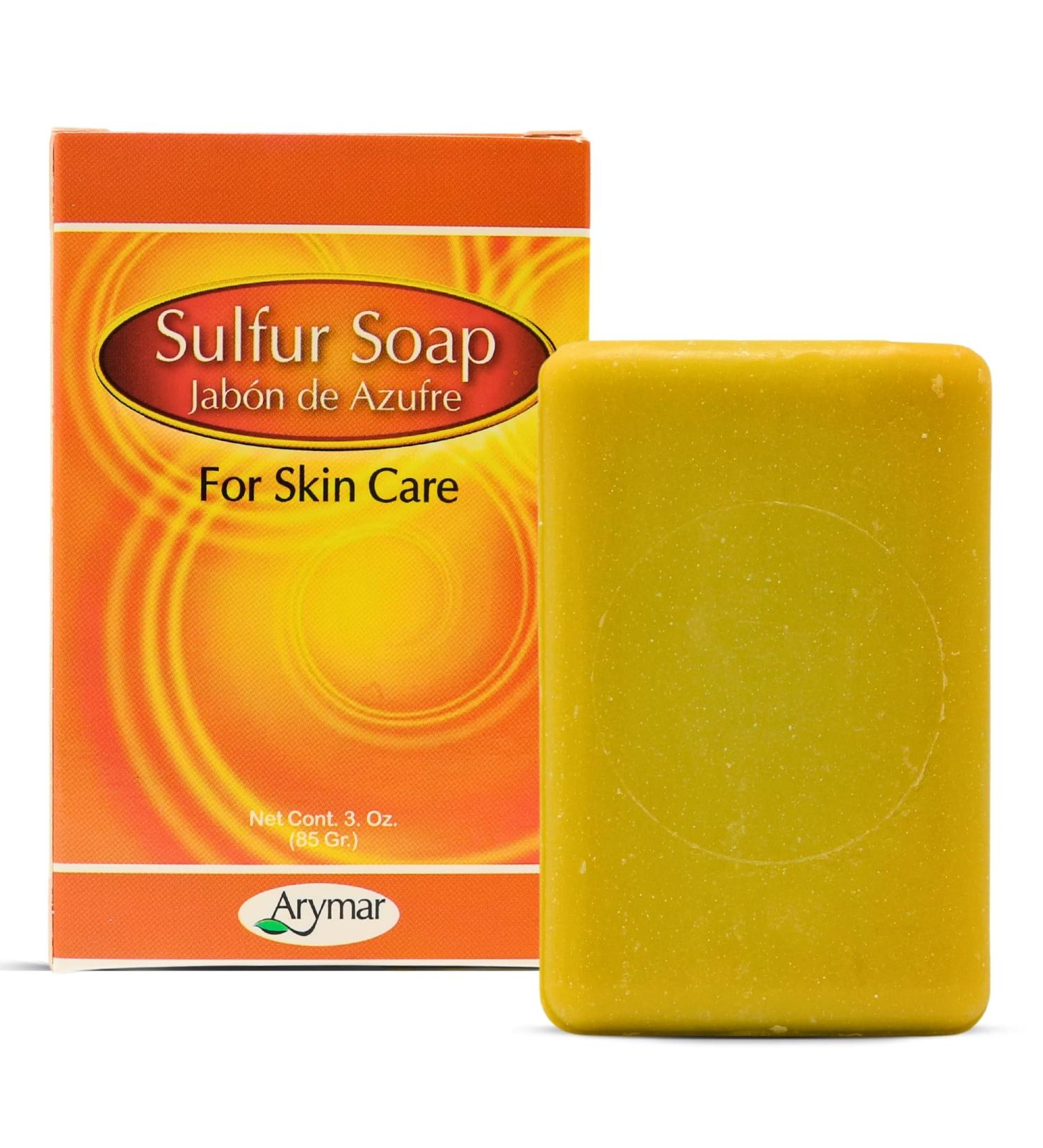 Arymar Sulfur Soap - Natural Purifying Skincare Bar for Clear & Healthy Skin | 3 oz - International Shipping Available - Buy Online on GoSupps.com