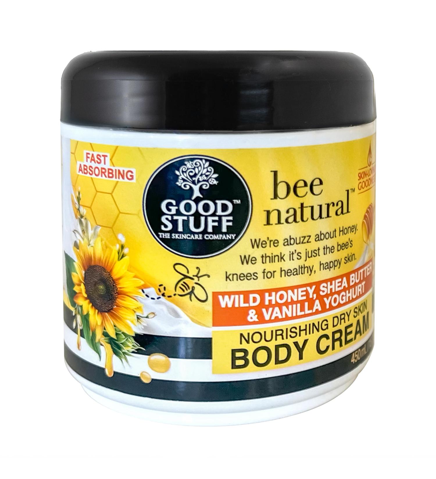 Good Stuff Bee Natural Nourishing Body Cream with Shea Butter 500g/15.22Fl.Oz - Buy Online on GoSupps.com