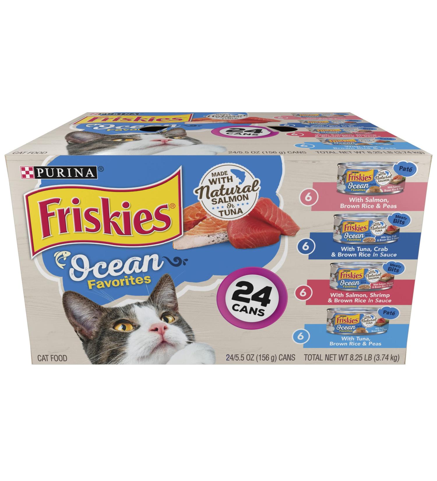 Purina Friskies Cat Food 5.5 Ounce (Pack of 24) Other - Buy Online on GoSupps.com