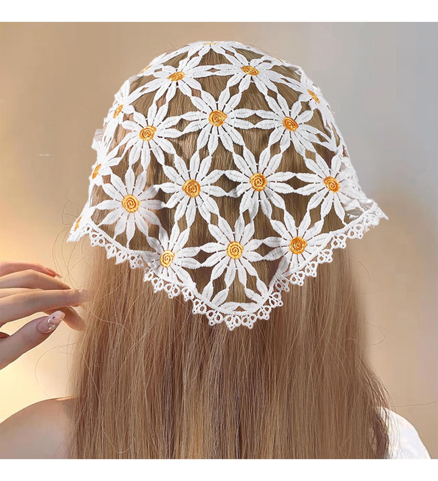 1PC Daisy Headband - Daisy Hair Accessories Yoga Accessories for Women Floral Headbands for Women Workout Headbands Winter Headband Summer Solstice Headdress - Buy Online on GoSupps.com