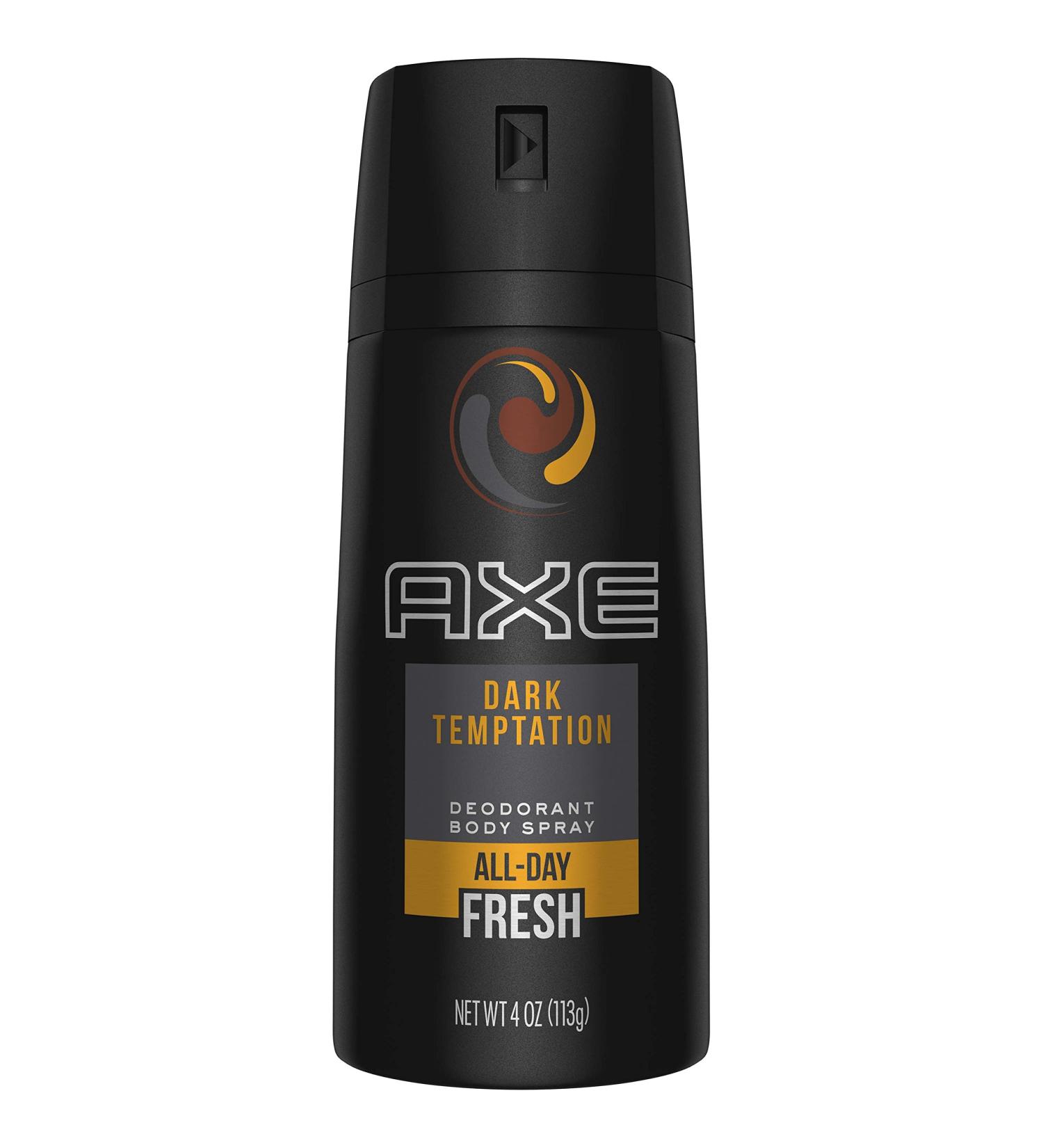 AXE Dark Temptation Deodorant Body Spray For Men 4 oz Deodorant Spray