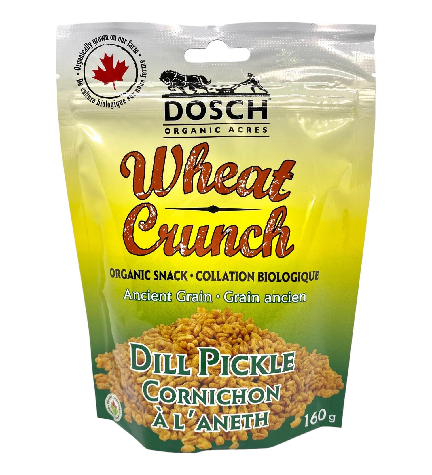 Wheat Crunch (Dill Pickle Organic Vegan Nut Free 160g Pkg 12) Dill Pickle 160 g (Pack of 12) - Buy Online on GoSupps.com