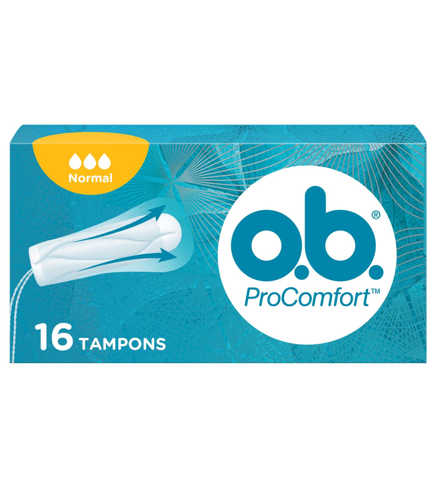PROCOMFORT Normal Tampons - Dynamic Fit Technology & SULKTOUCH Surface for Ultimate Comfort | 16 Pack - International Shipping Available - Buy Online on GoSupps.com