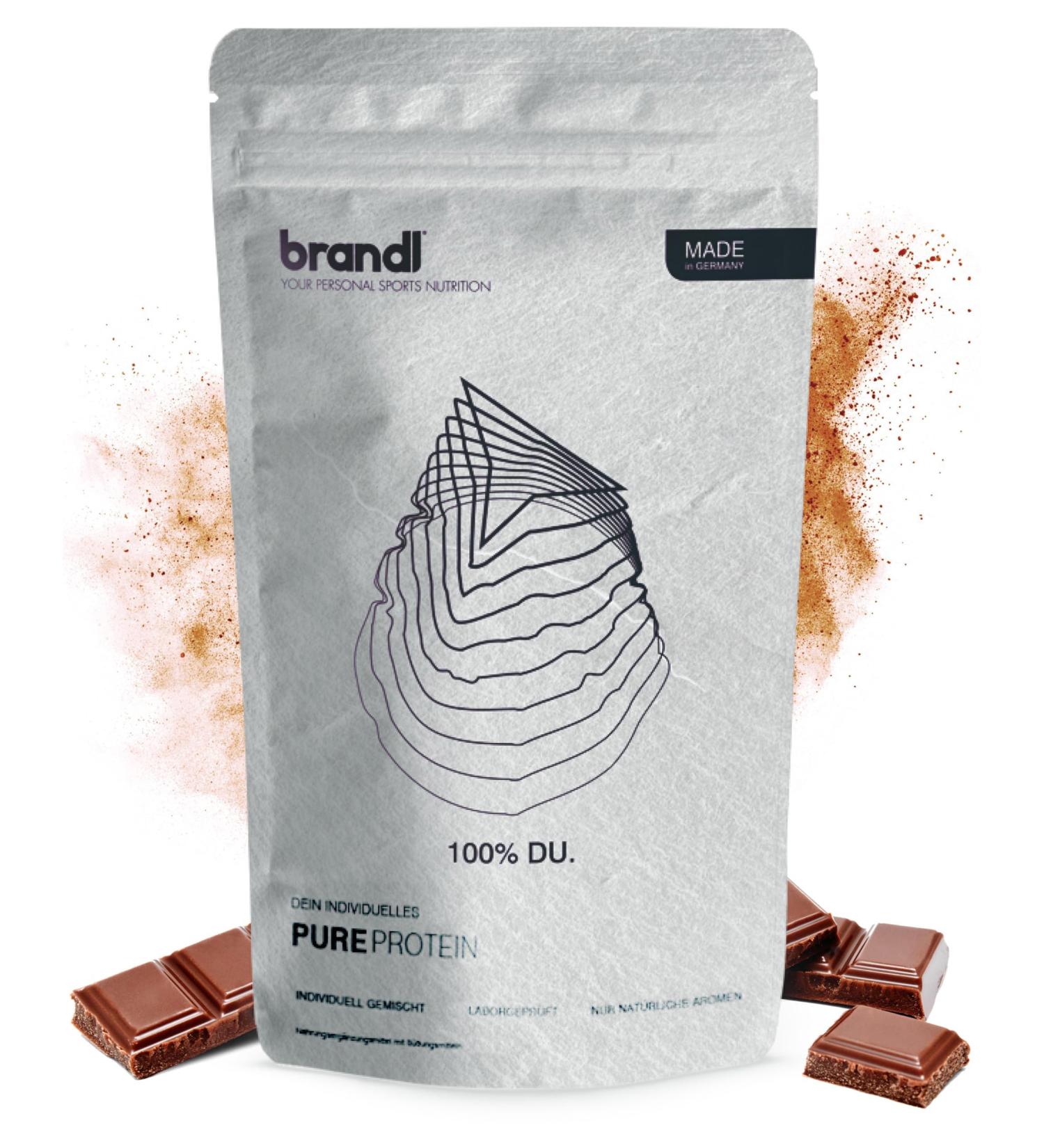 Buy Brandl Vegan Protein 4K - Chocolate Wonder 1000g | Dairy-Free & No Artificial Sweeteners | Premium Vegetable Protein Powder for Vegans - Buy Online on GoSupps.com