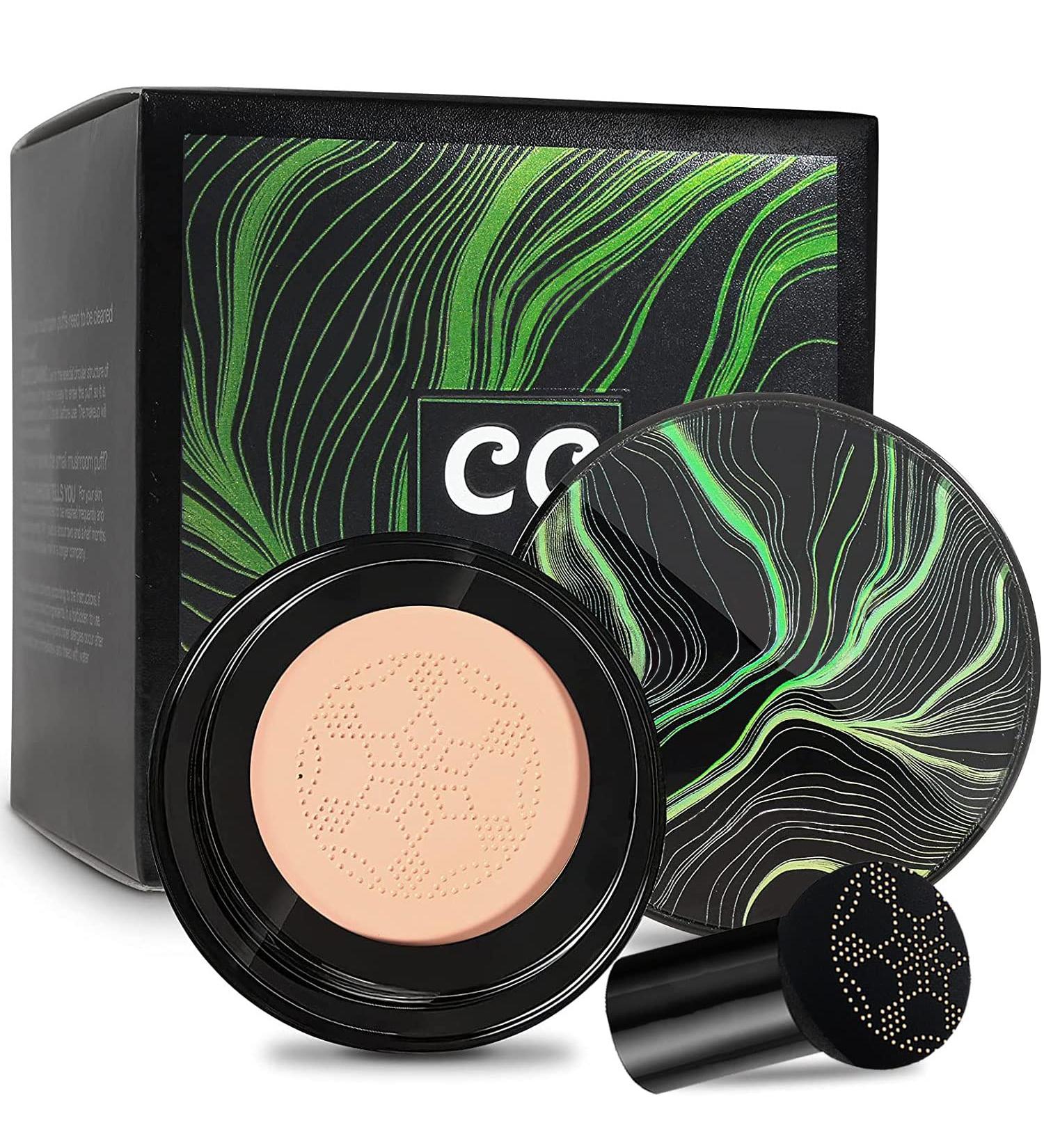 Mushroom Head Air Cushion CC Cream BB Cream Oil Control Moisturizing Concealer Nude Matte Conceale BB Cream Makeup Base Long Lasting with Mushroom Makeup Sponge BB Cream Makeup (Natural) 15 g (Pack of 1) Natural - Buy Online on GoSupps.com