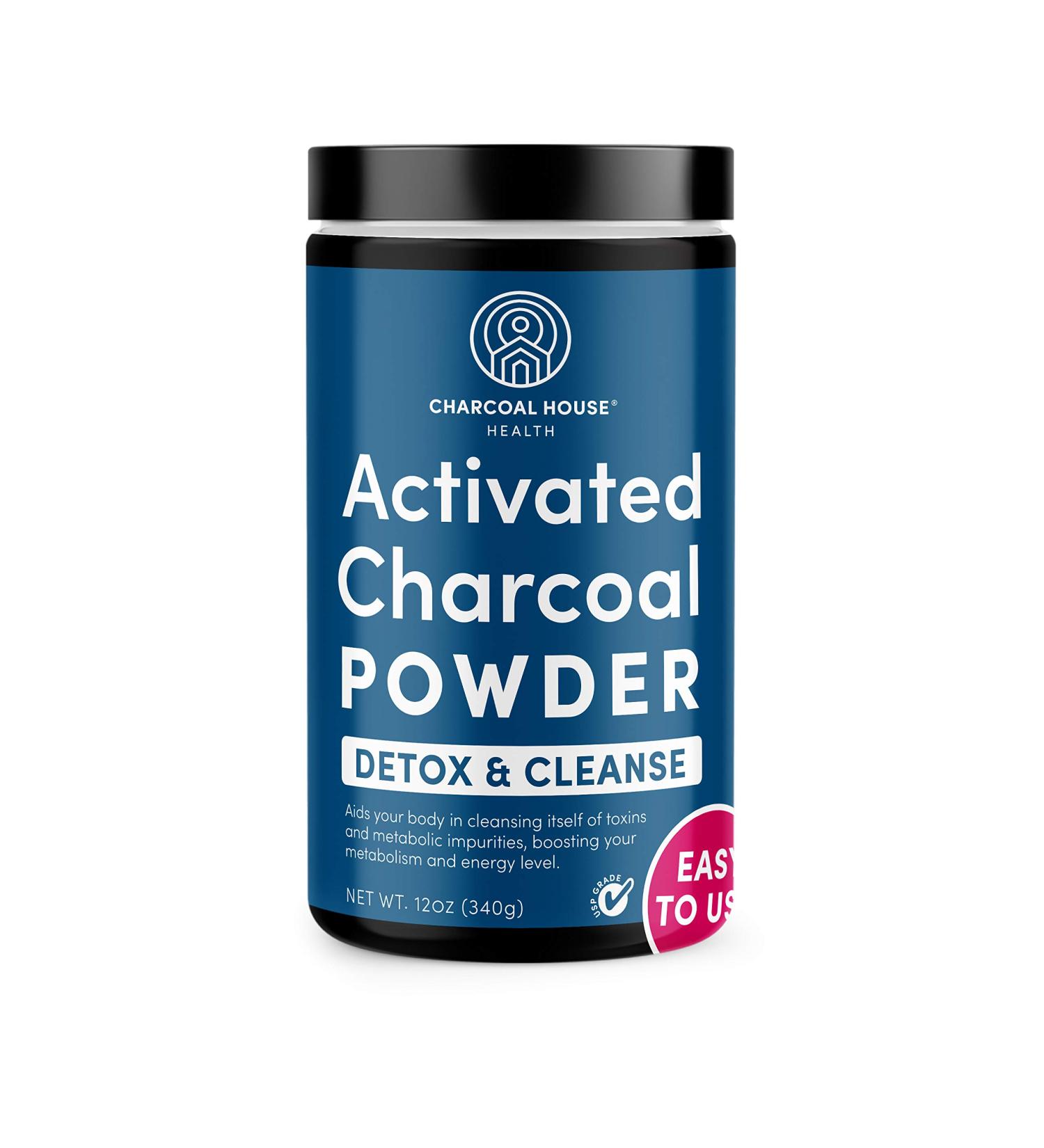 Charcoal House Detox & Cleanse USP Medical Grade Coconut Shell Activated Charcoal Powder for Natural Cleanse & Health - With High Adsorptive & Fast Acting Capacity - 12 oz - 1 Qt 12 Ounce (Pack of 1) - Buy Online on GoSupps.com
