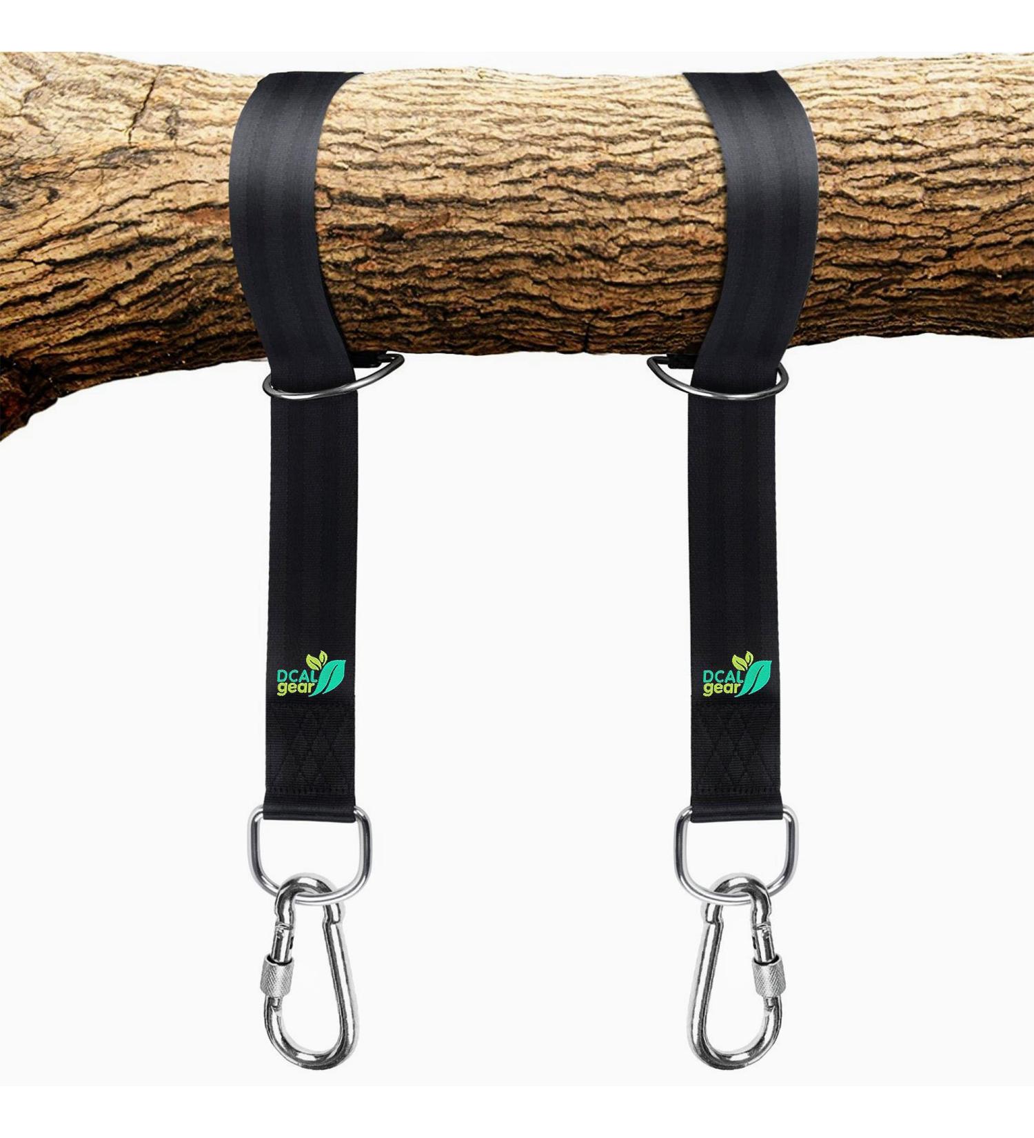 5ft Tree Swing Hanging Straps Kit - 2000 lb Capacity - Easy Installation with Safer Lock Carabiner Hooks - Ideal for Swing Sets, Tire Swings, Hammocks - Buy Online on GoSupps.com