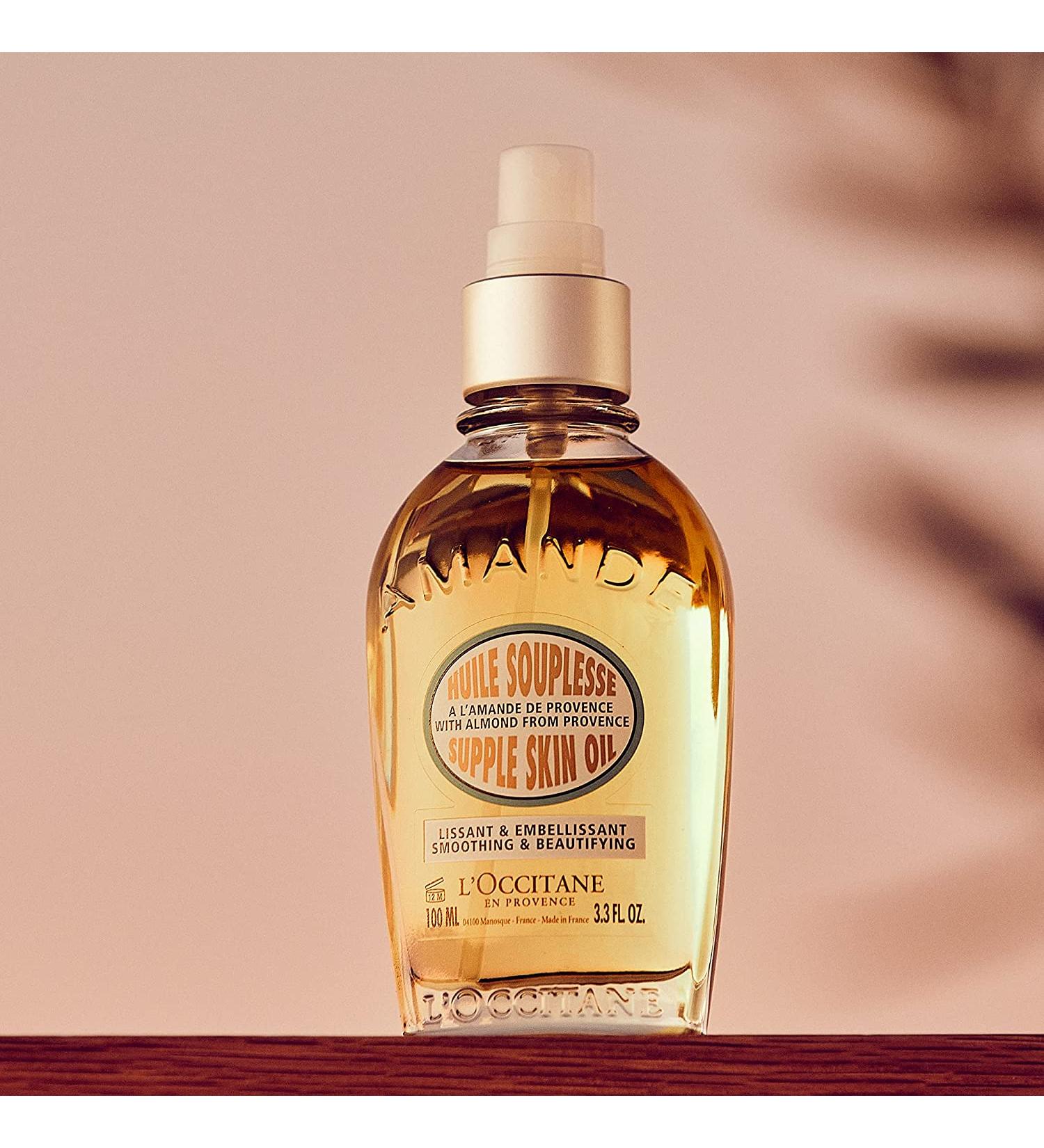 L'Occitane Almond Supple Skin Oil 100ml - 3.3 fl. oz. | Hydrating Body Oil - Buy Online on GoSupps.com
