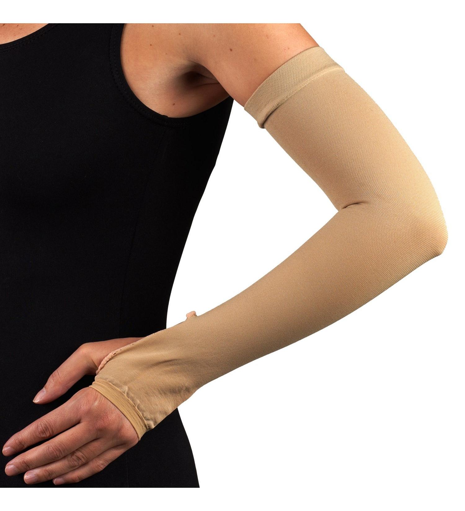 Lymphedema Compression Arm Sleeve & Gauntlet Large | Thumb Hole | Worldwide Shipping - Buy Online on GoSupps.com