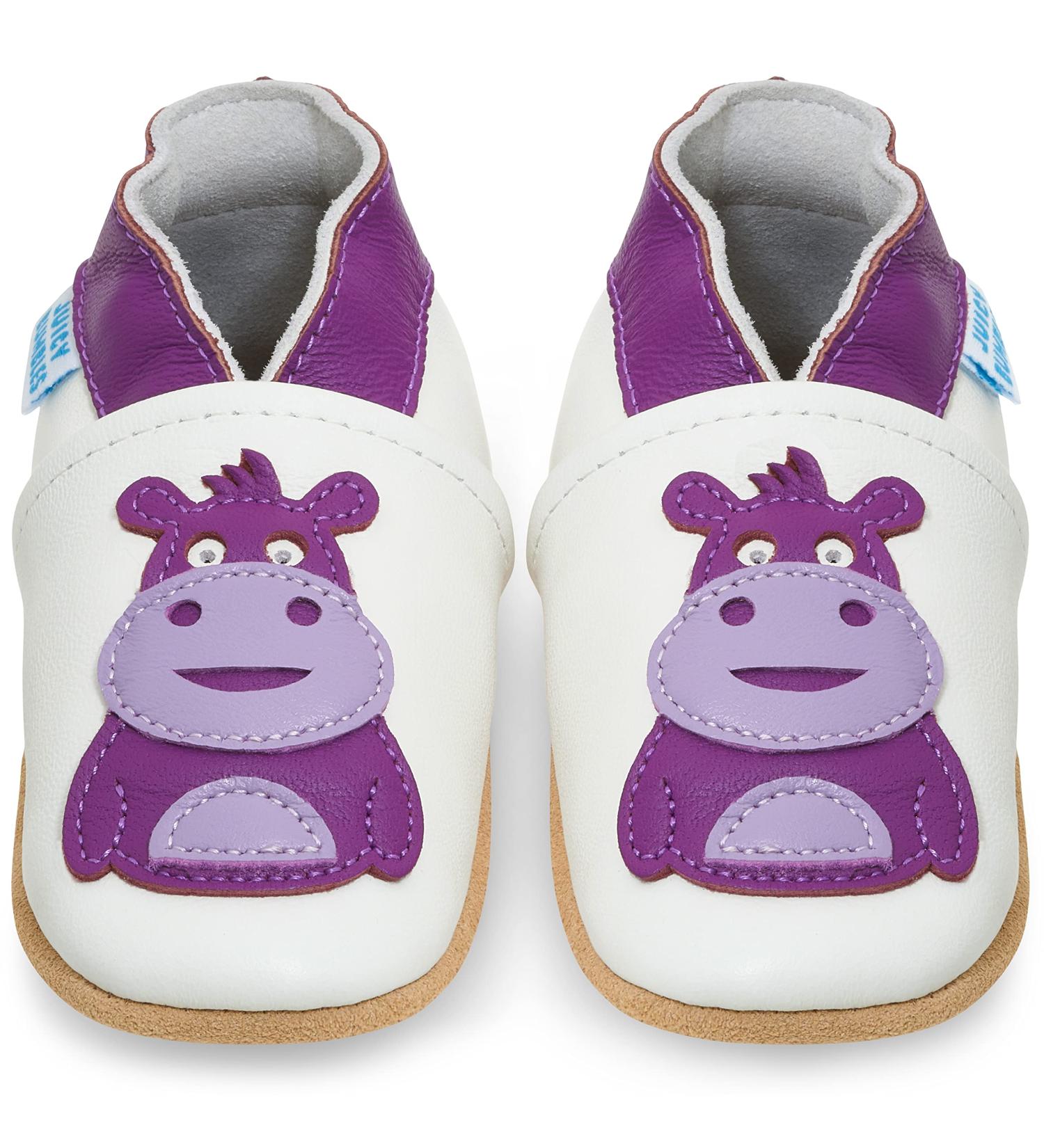 Blue Hippo Baby Shoes - Soft Sole Leather Toddler Shoes for Baby Girl and Boy - Baby Walking Shoes 0-6 Months - Buy Online on GoSupps.com