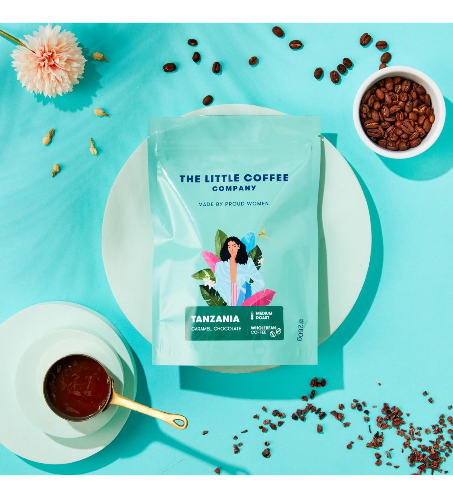 Arabica Medium Roast Coffee Beans Tanzania 250g - Buy Online on GoSupps.com