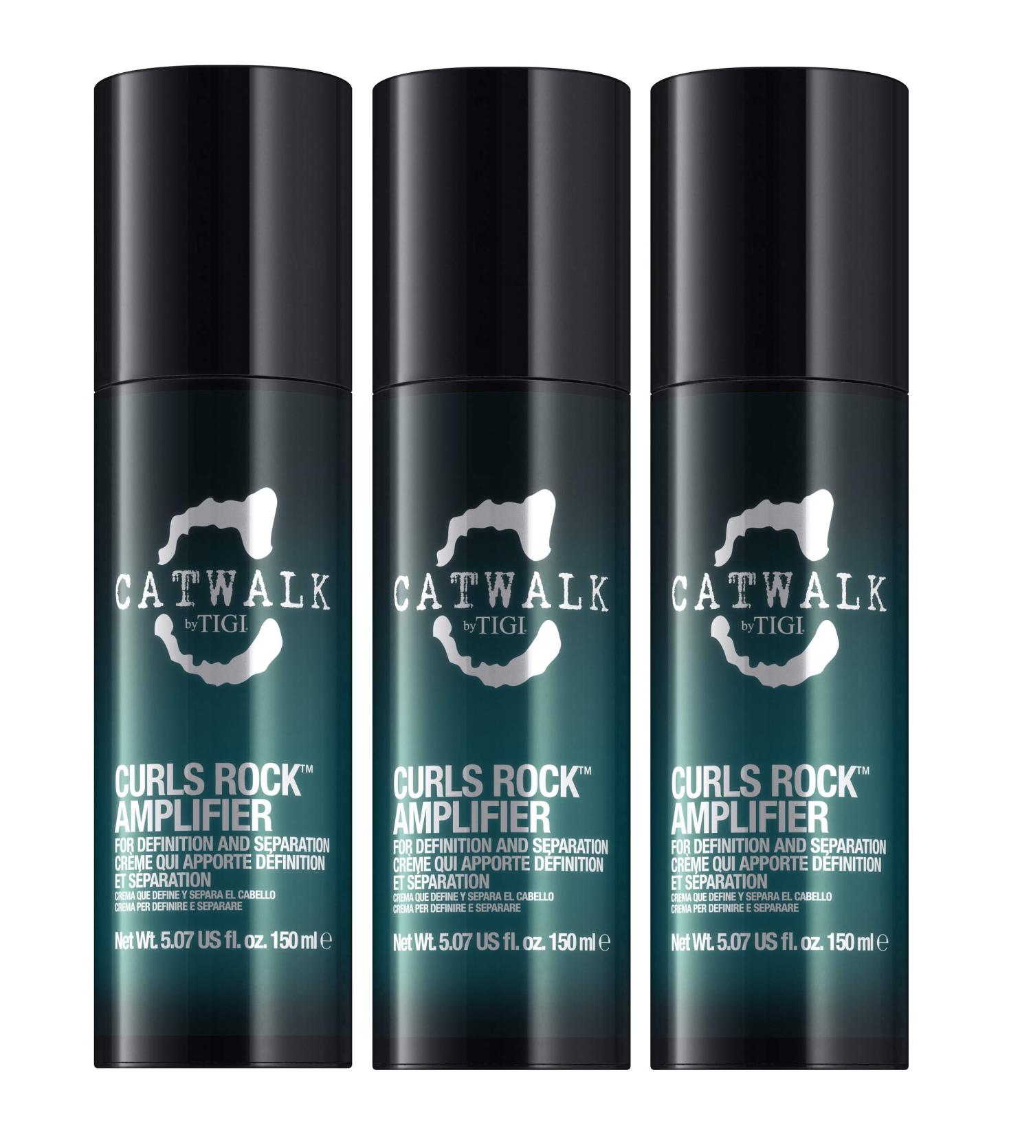 TIGI Catwalk Curls Rock Amplifier Curly Hair Cream 150 ml Pack of 3